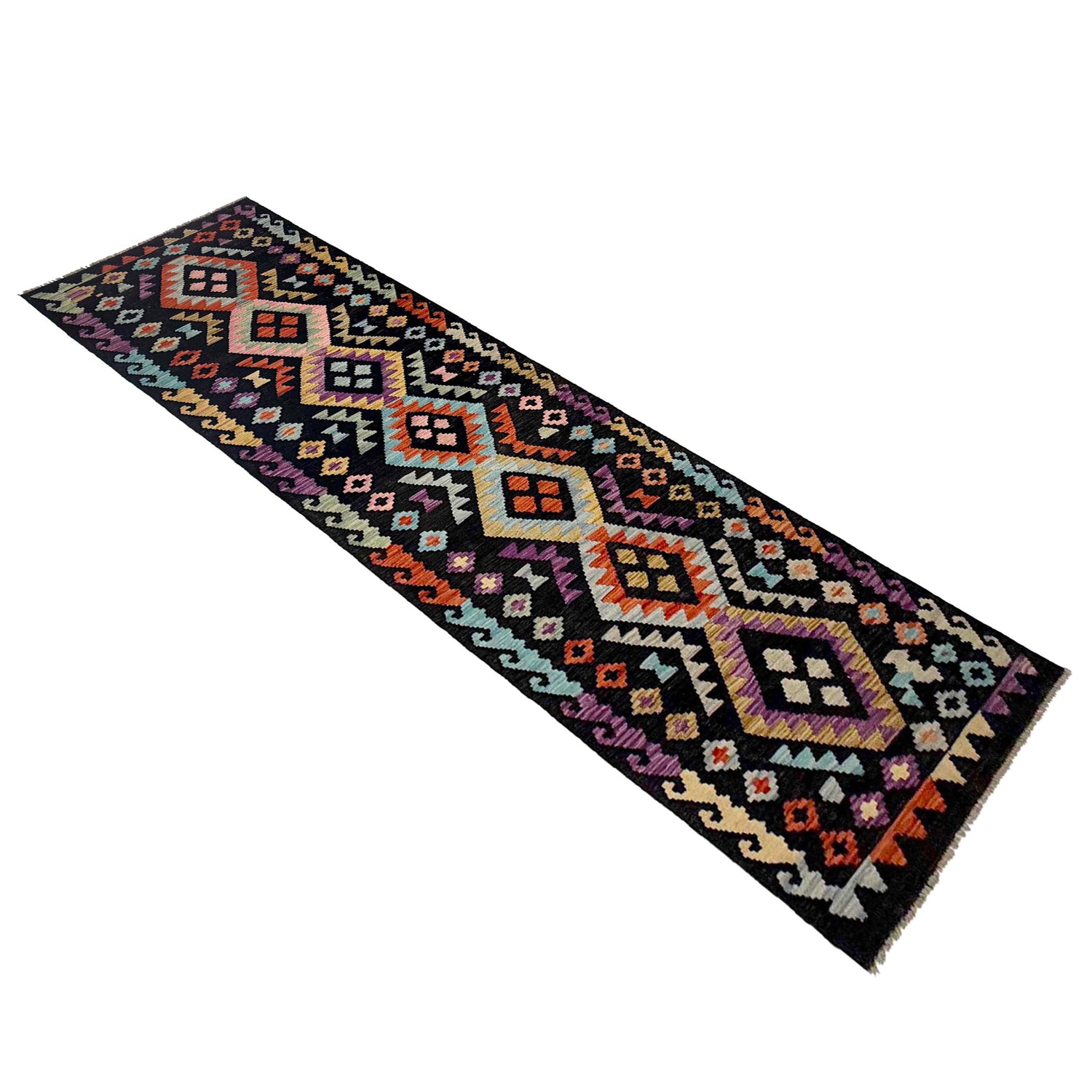Vegetable Kelim Runner 2' 7" x 9' 10" (ft) - No. R38734