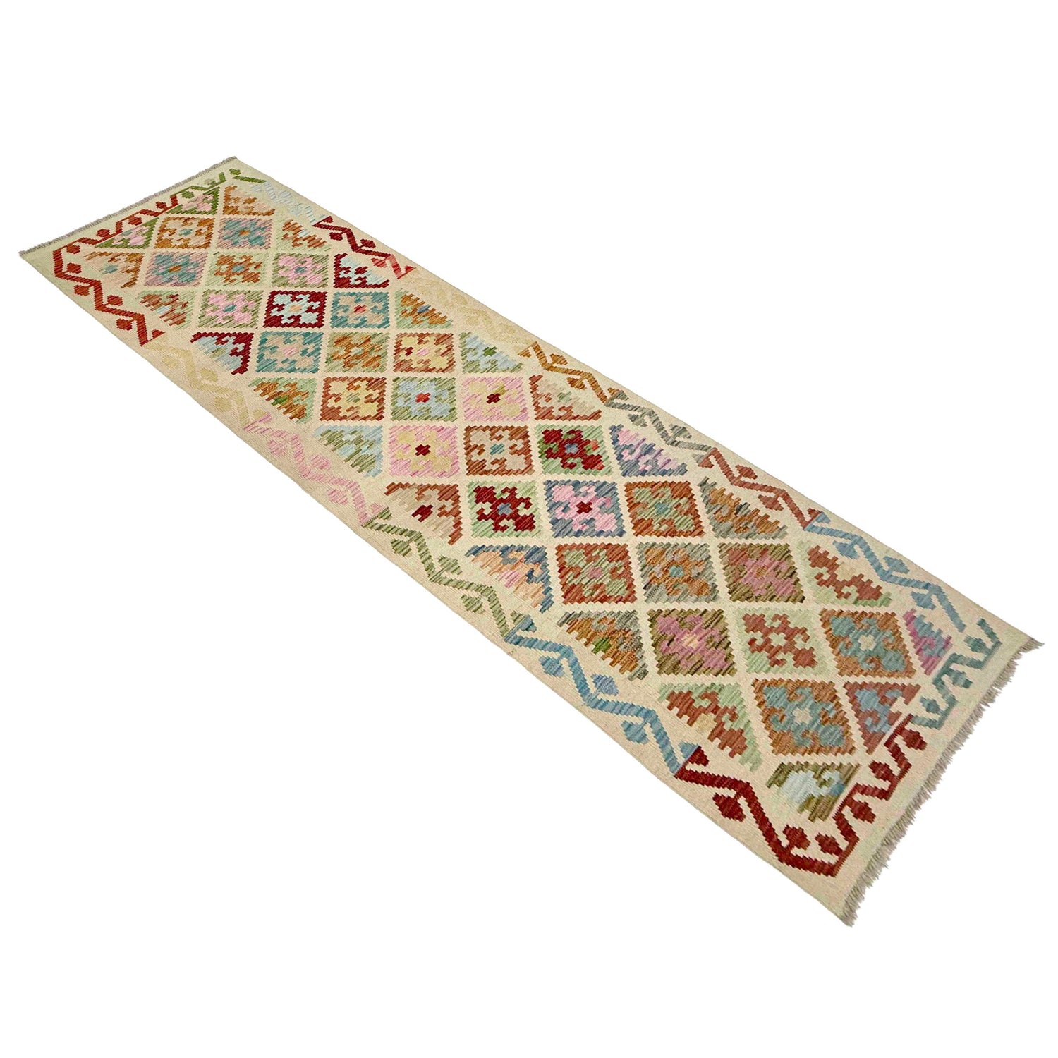Vegetable Kelim Runner 2' 9" x 9' 6" (ft) - No. R38736