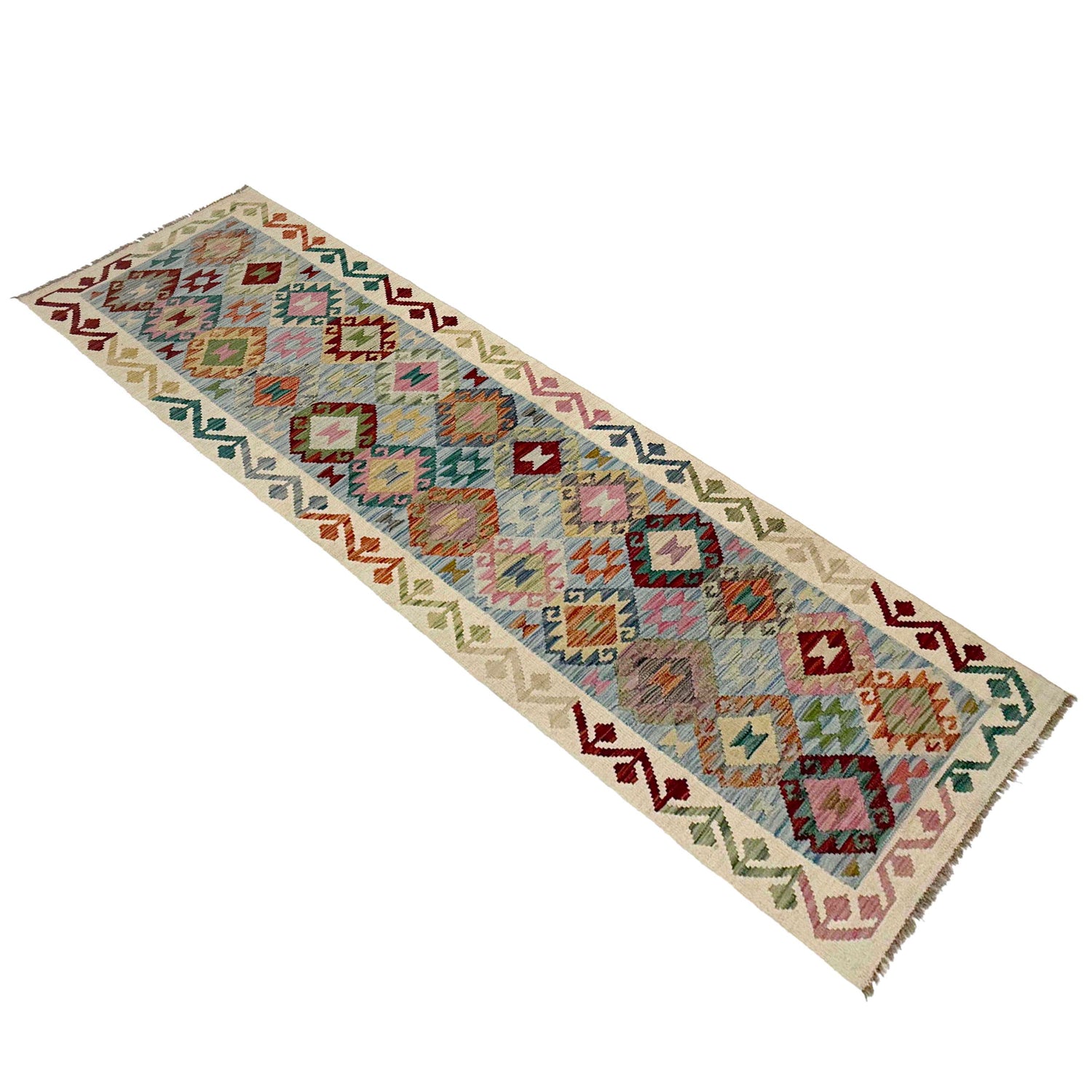 Vegetable Kilim Runner 2' 6" x 10' 2" (ft) - No. R38737