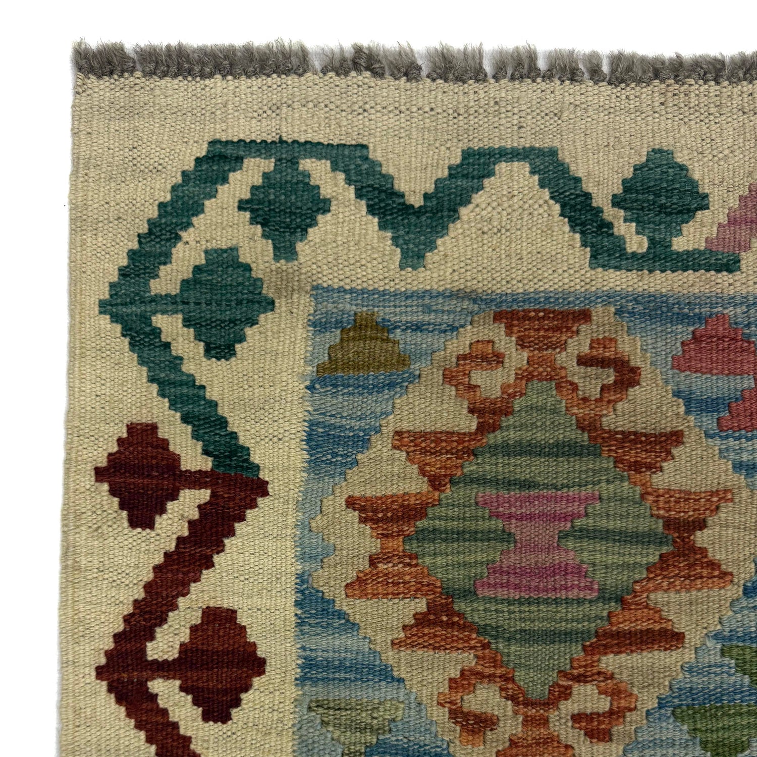 Vegetable Kilim Runner 2' 6" x 10' 2" (ft) - No. R38737