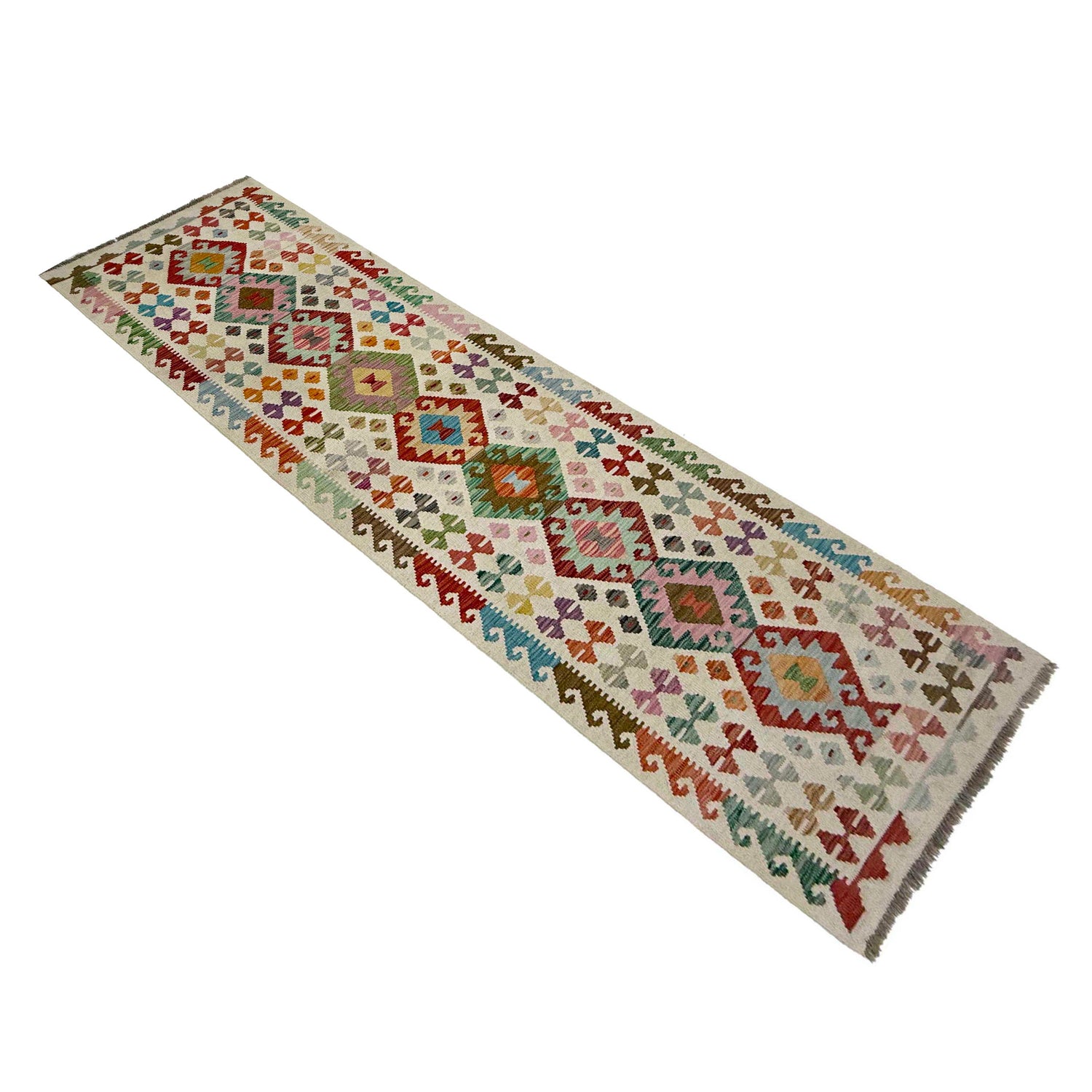 Vegetable Kilim Runner 2' 8" x 9' 8" (ft) - No. R38739