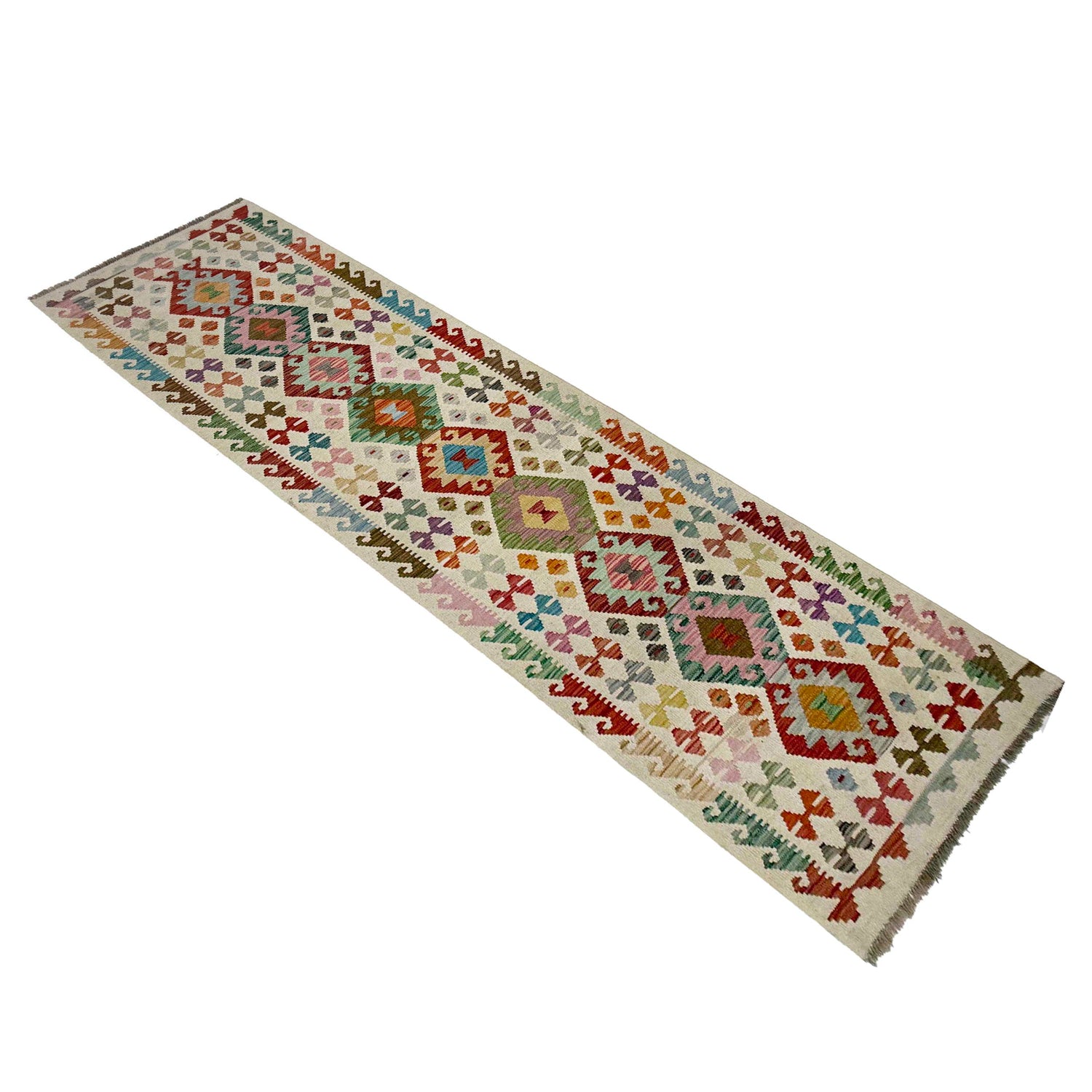 Vegetable Kilim Runner 2' 8" x 9' 8" (ft) - No. R38739