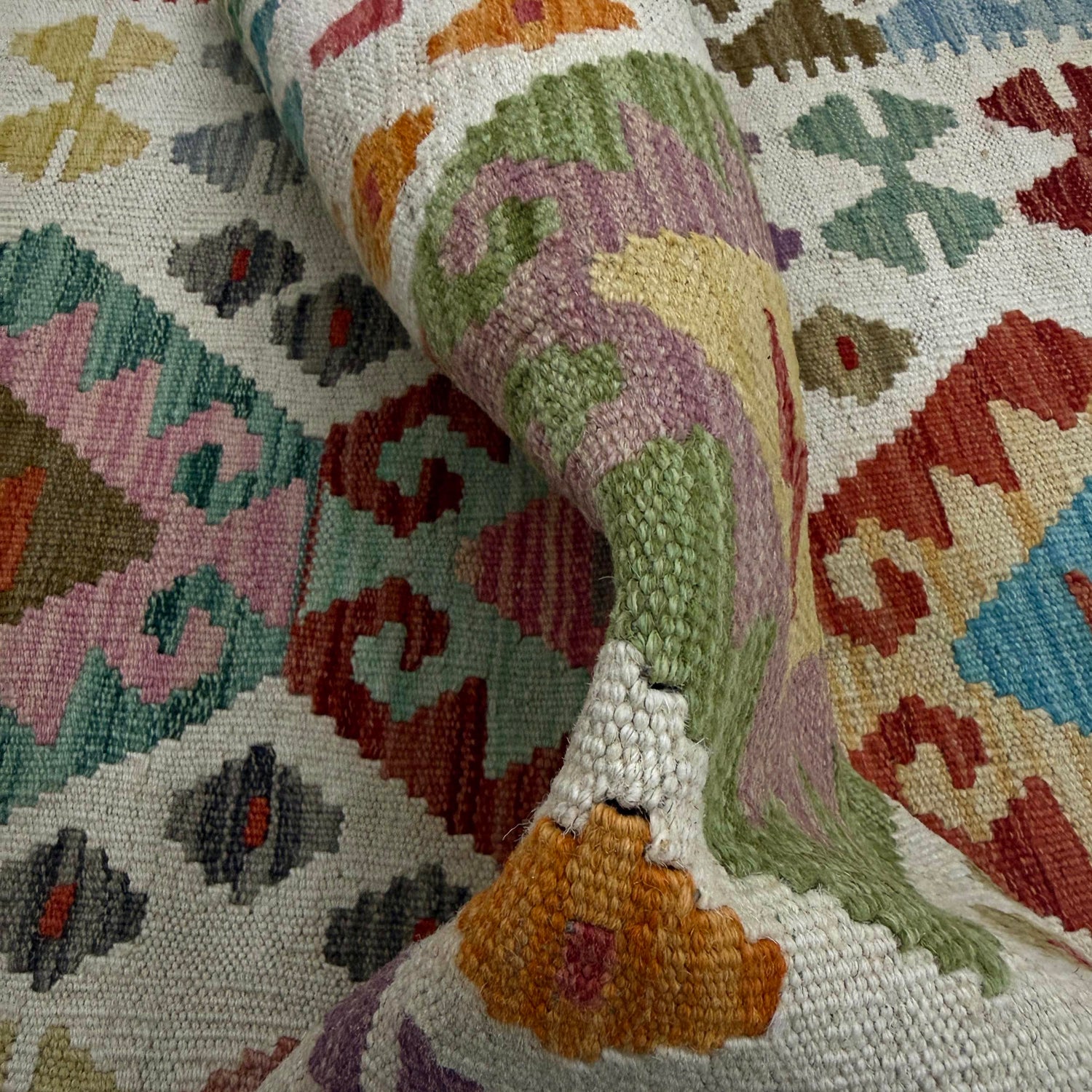 Vegetable Kilim Runner 2' 8" x 9' 8" (ft) - No. R38739