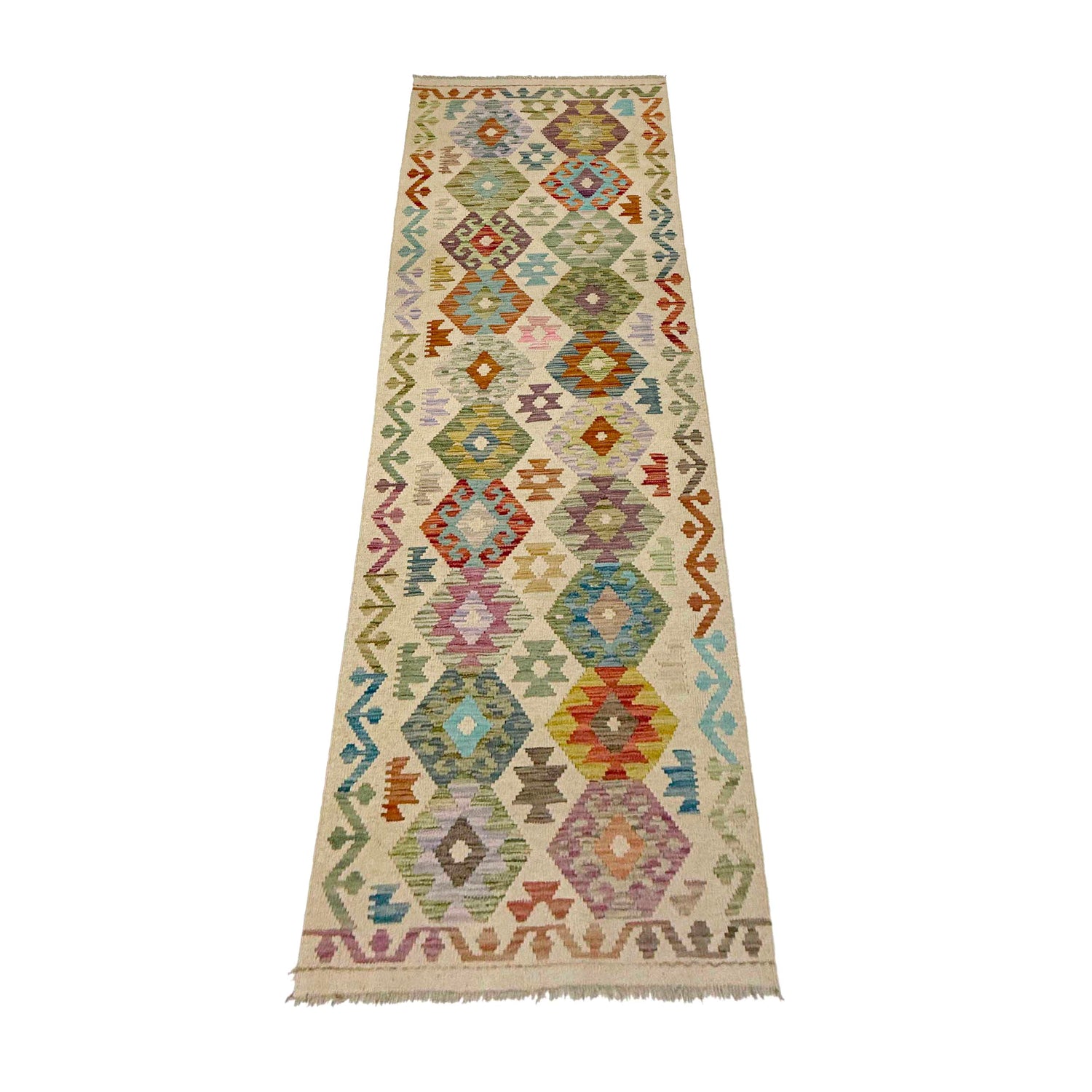 Vegetable Kelim Runner 2' 7" x 9' 5" (ft) - No. R38740