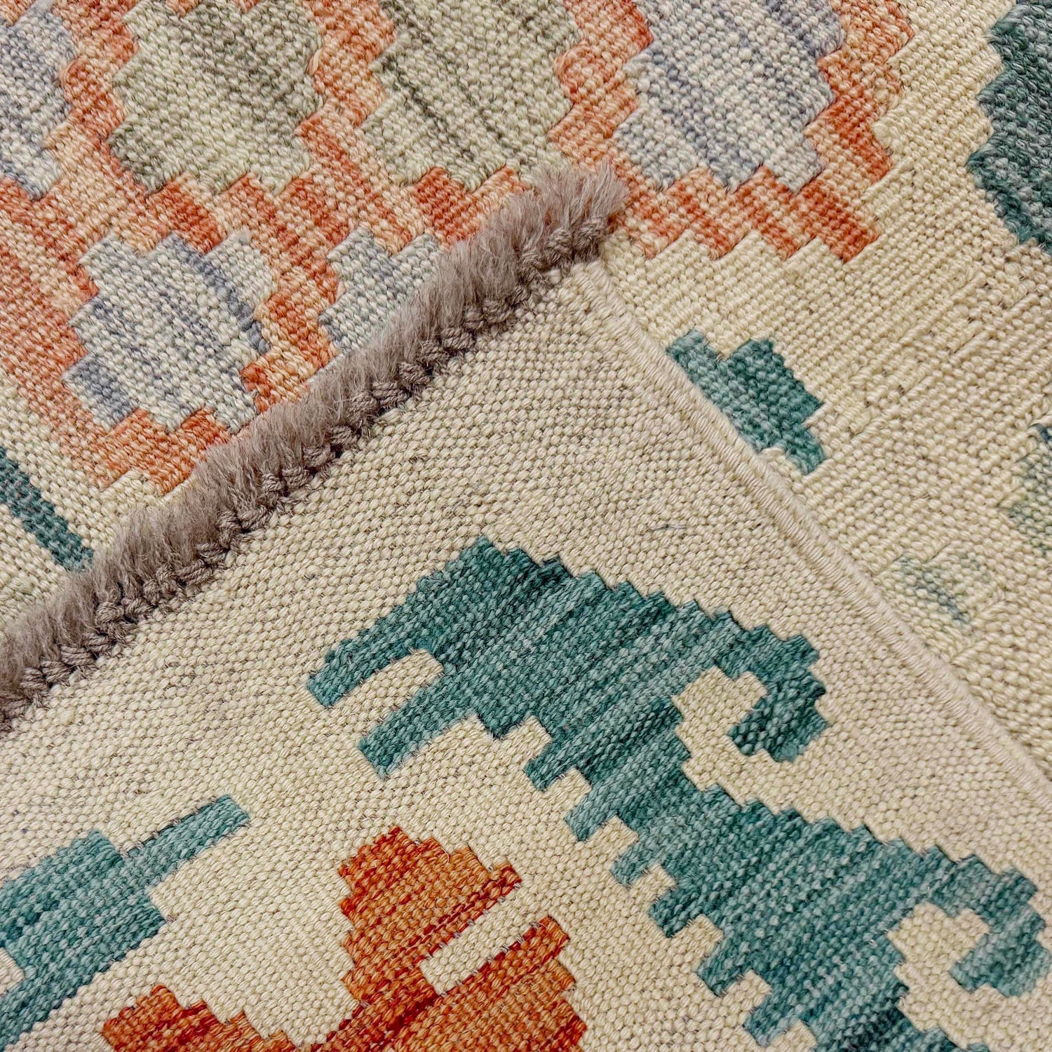 Handmade Vegetable Kilim 7' 0" x 9' 9" (ft) - No. R38746