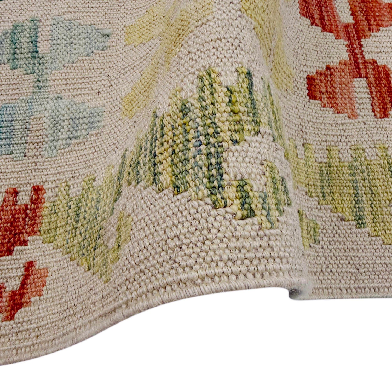 Handmade Vegetable Kilim 7' 0" x 9' 9" (ft) - No. R38746