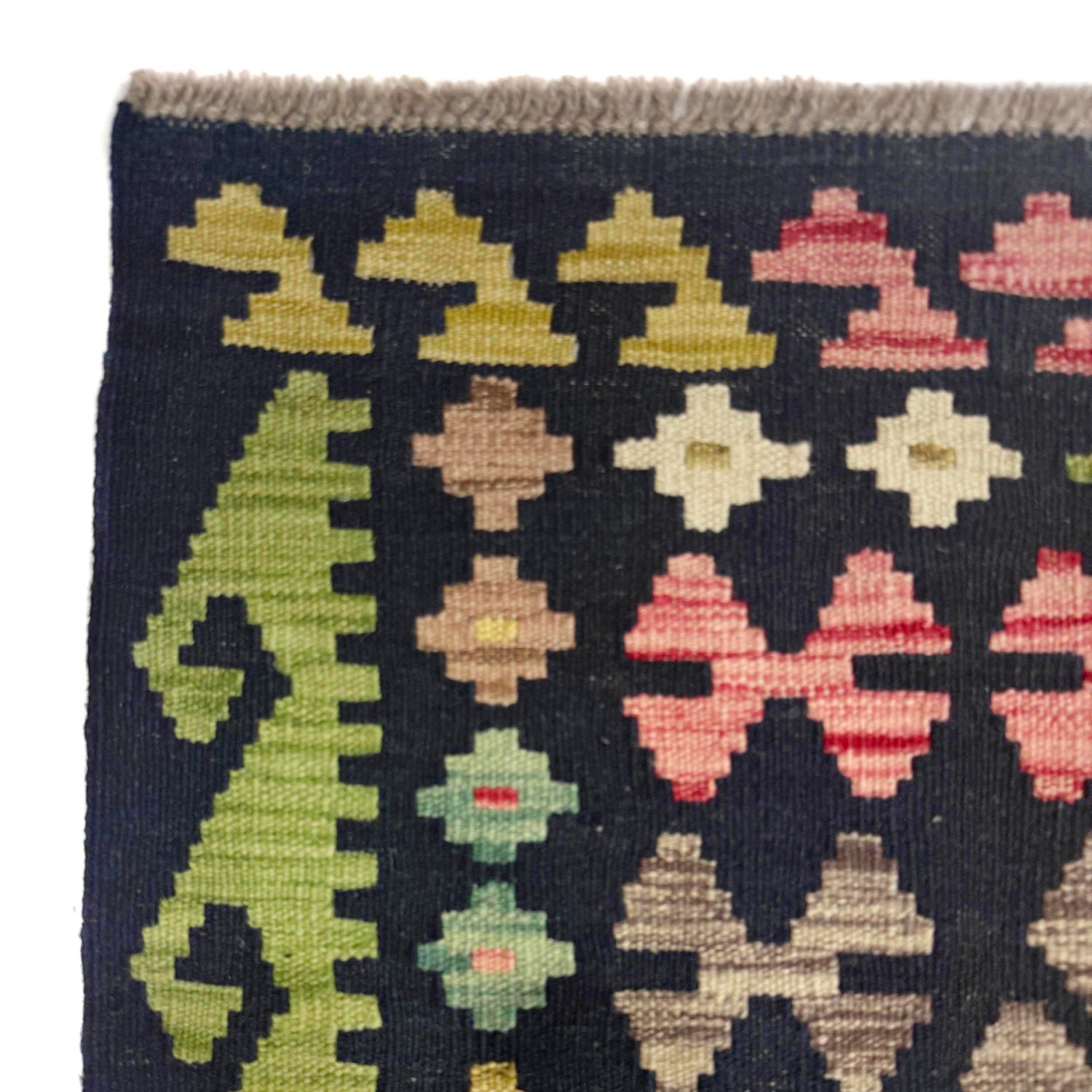 Handmade Vegetable Kilim 6' 8" x 9' 6" (ft) - No. R38750