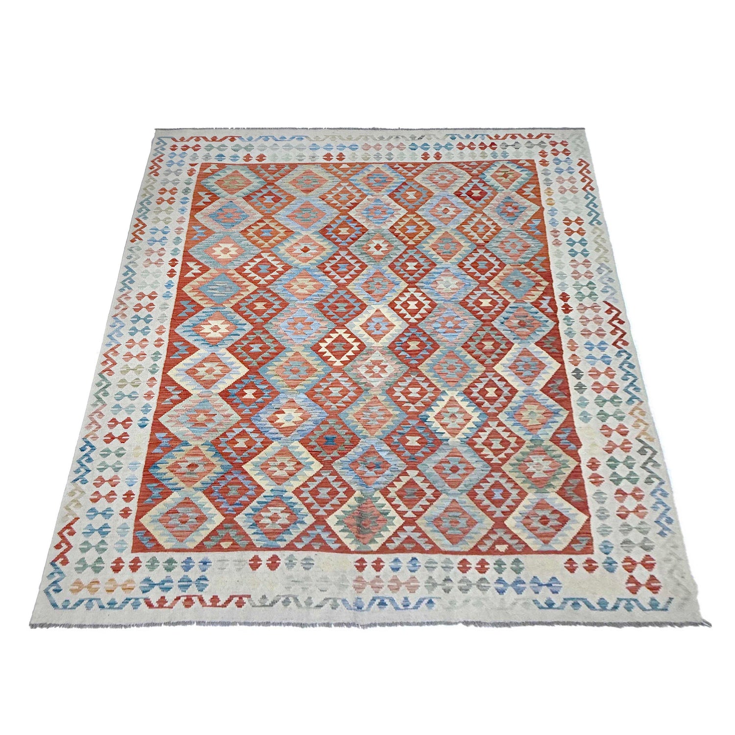 Handmade Vegetable Kelim 8' 0" x 11' 1" (ft) - No. R38774