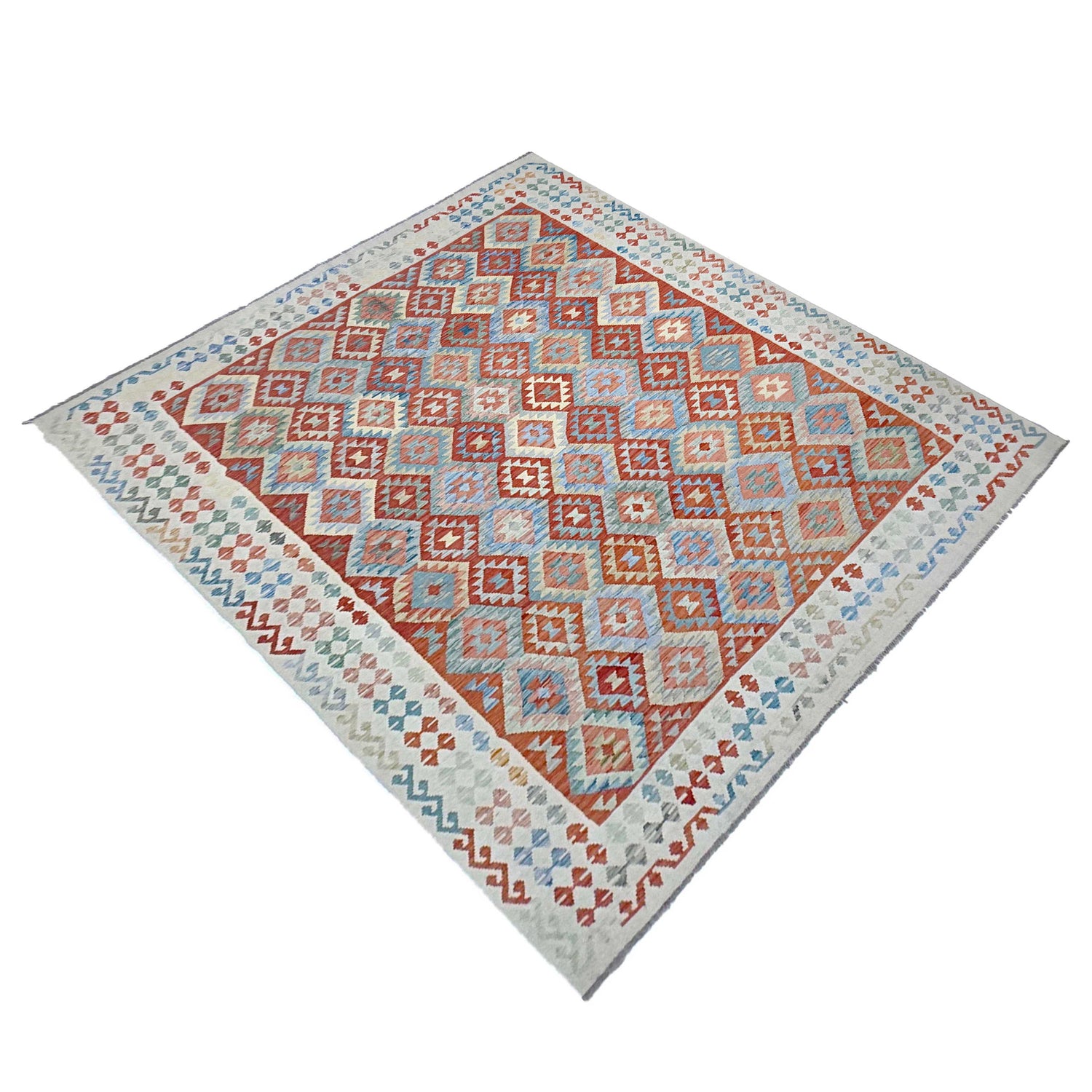 Handmade Vegetable Kelim 8' 0" x 11' 1" (ft) - No. R38774