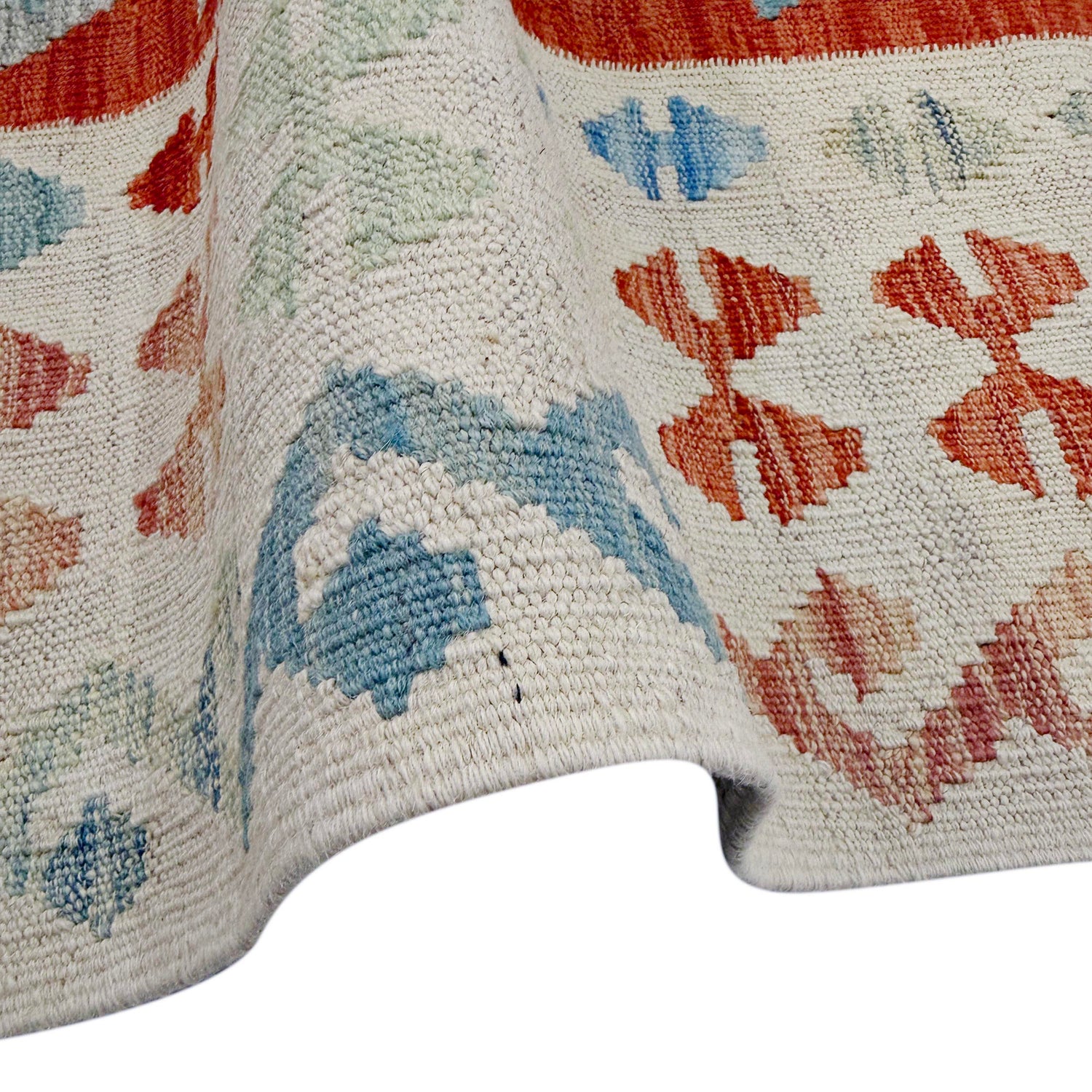 Handmade Vegetable Kelim 8' 0" x 11' 1" (ft) - No. R38774