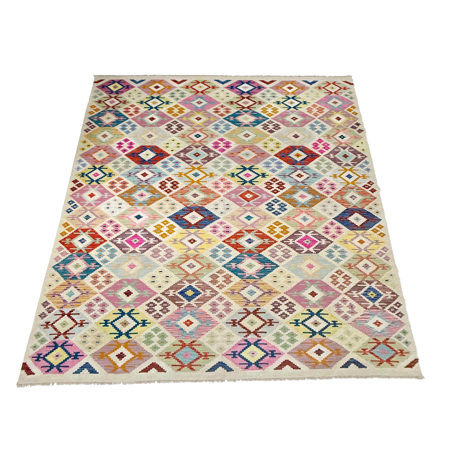 Handmade Vegetable Kilim 8' 0" x 11' 5" (ft) - No. R38775