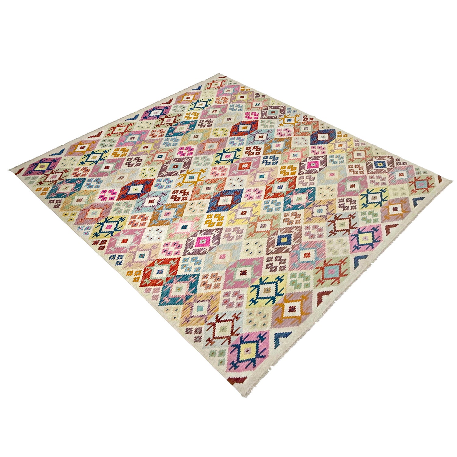 Handmade Vegetable Kilim 8' 0" x 11' 5" (ft) - No. R38775