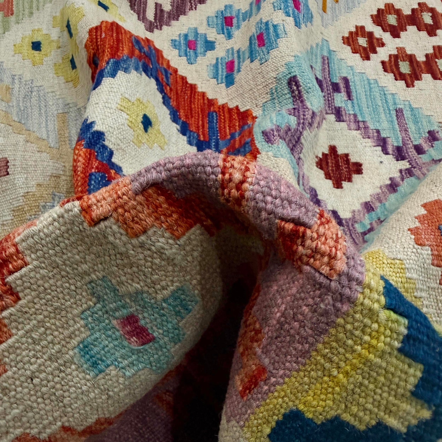 Handmade Vegetable Kilim 8' 0" x 11' 5" (ft) - No. R38775