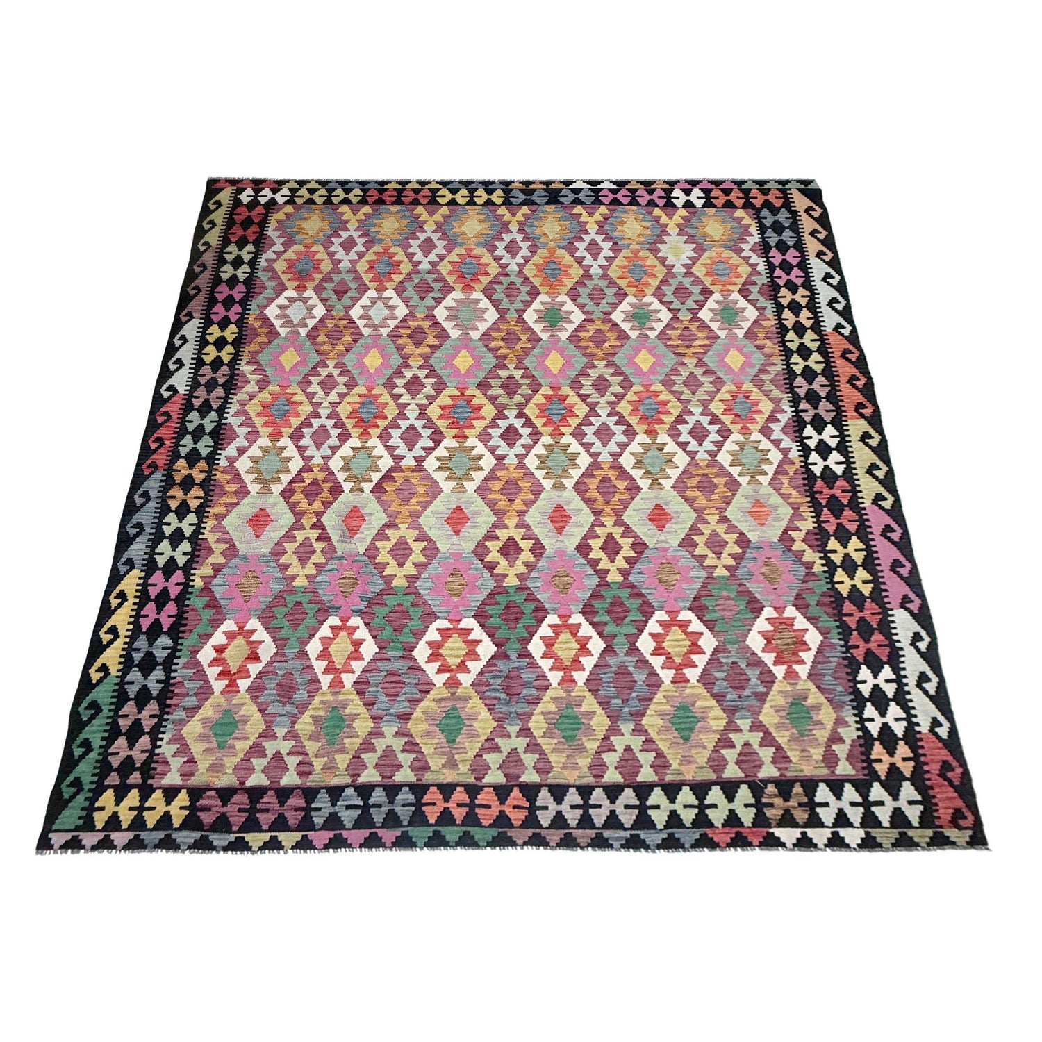 Handmade Vegetable Kelim 8' 3" x 10' 10" (ft) - No. R38778