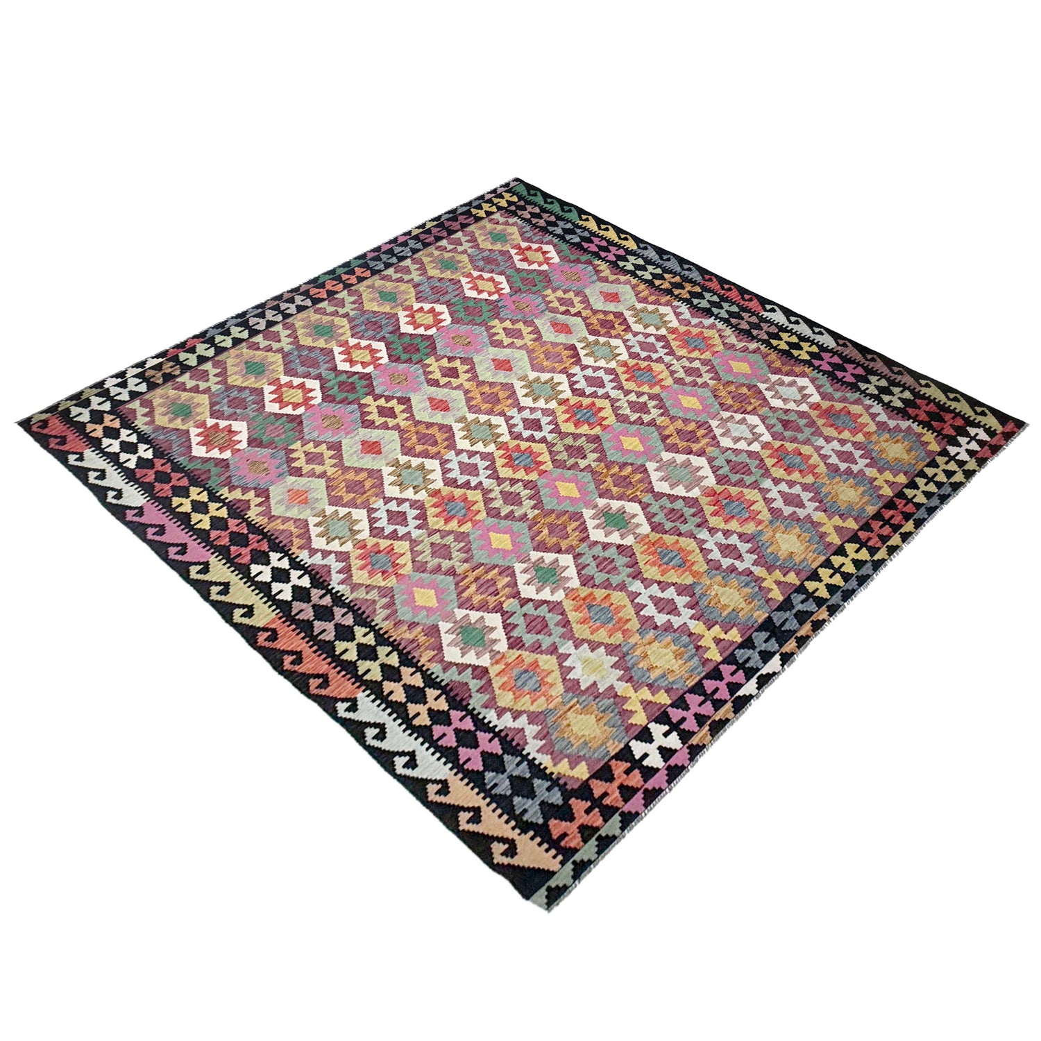 Handmade Vegetable Kelim 8' 3" x 10' 10" (ft) - No. R38778