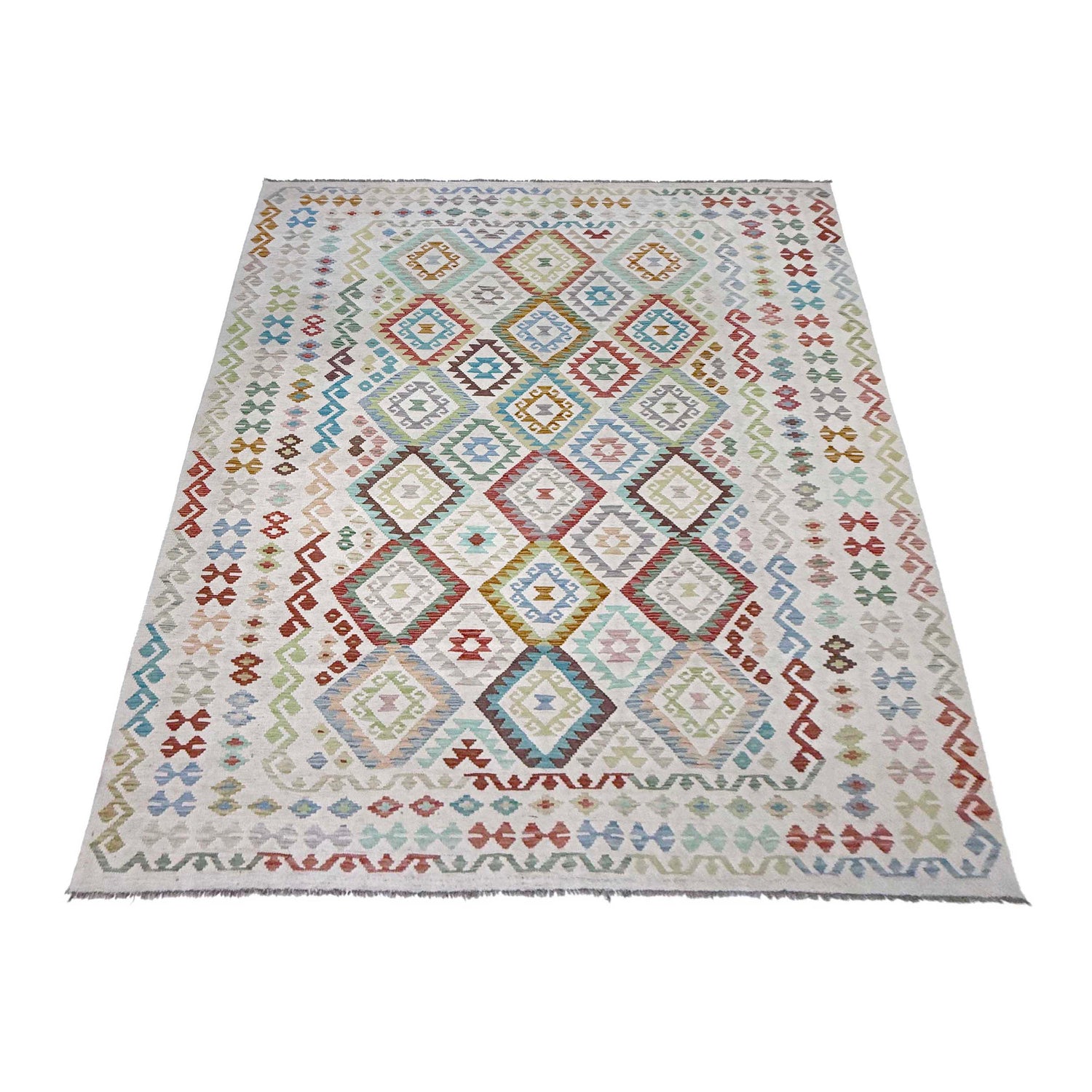 Handmade Vegetable Kilim 8' 8" x 11' 6" (ft) - No. R38779