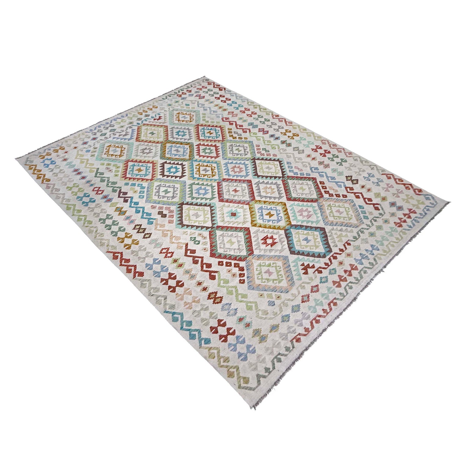 Handmade Vegetable Kilim 8' 8" x 11' 6" (ft) - No. R38779