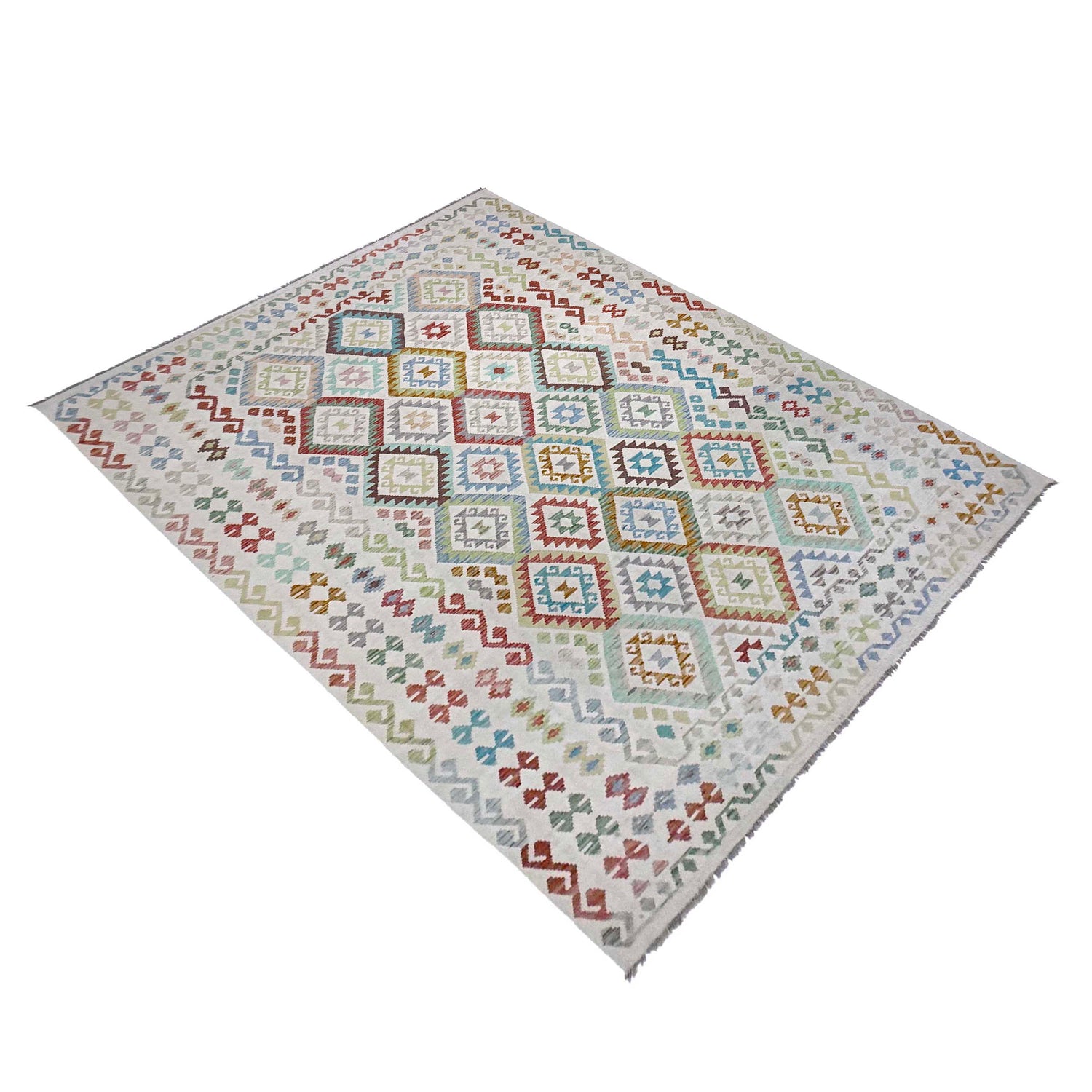 Handmade Vegetable Kilim 8' 8" x 11' 6" (ft) - No. R38779