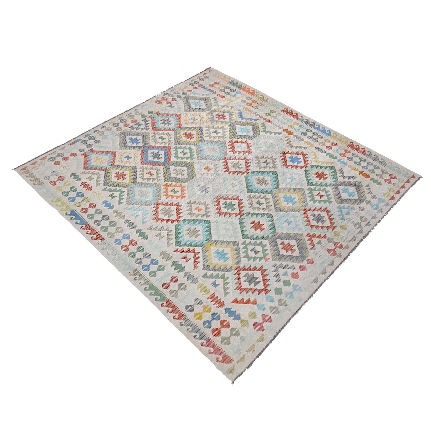 Handmade Vegetable Kelim 8' 2" x 11' 1" (ft) - No. R38781