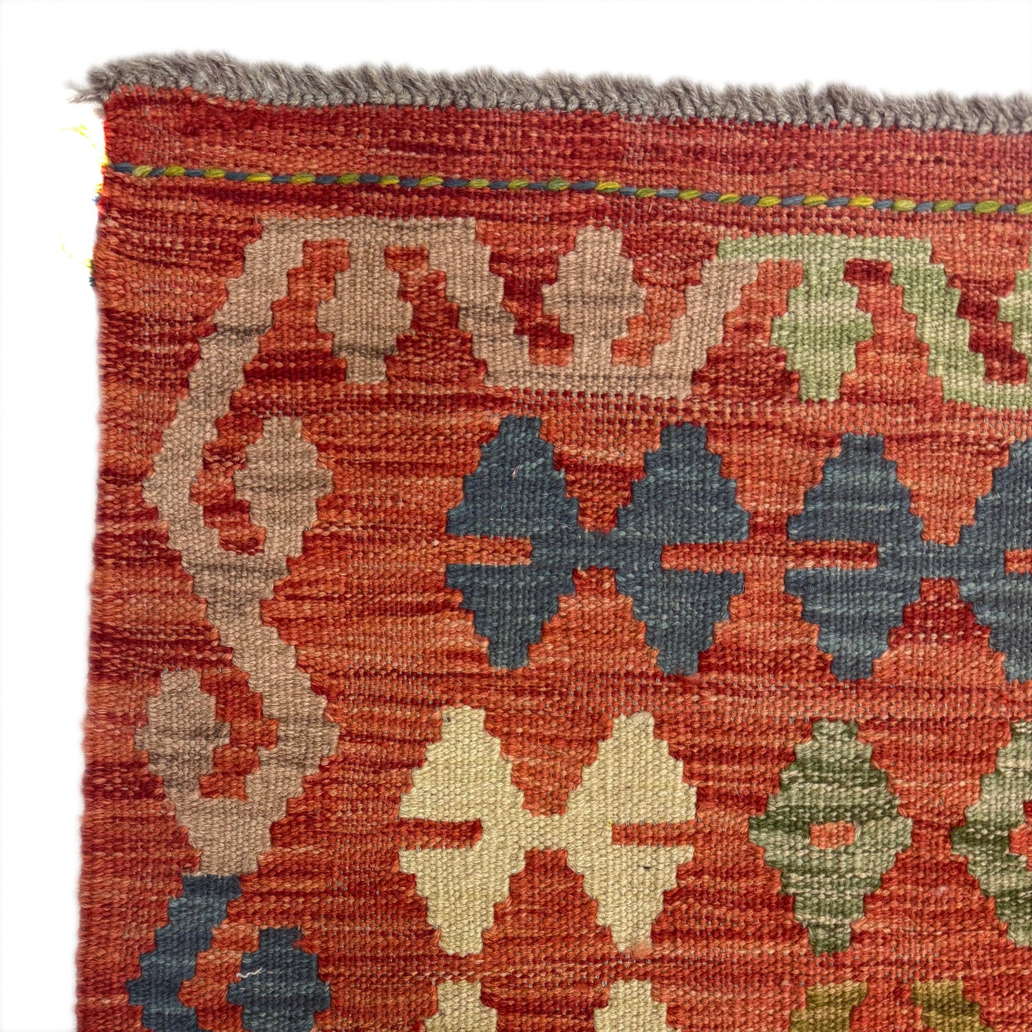 Handmade Vegetable Kilim 8' 0" x 10' 0" (ft) - No. R38783