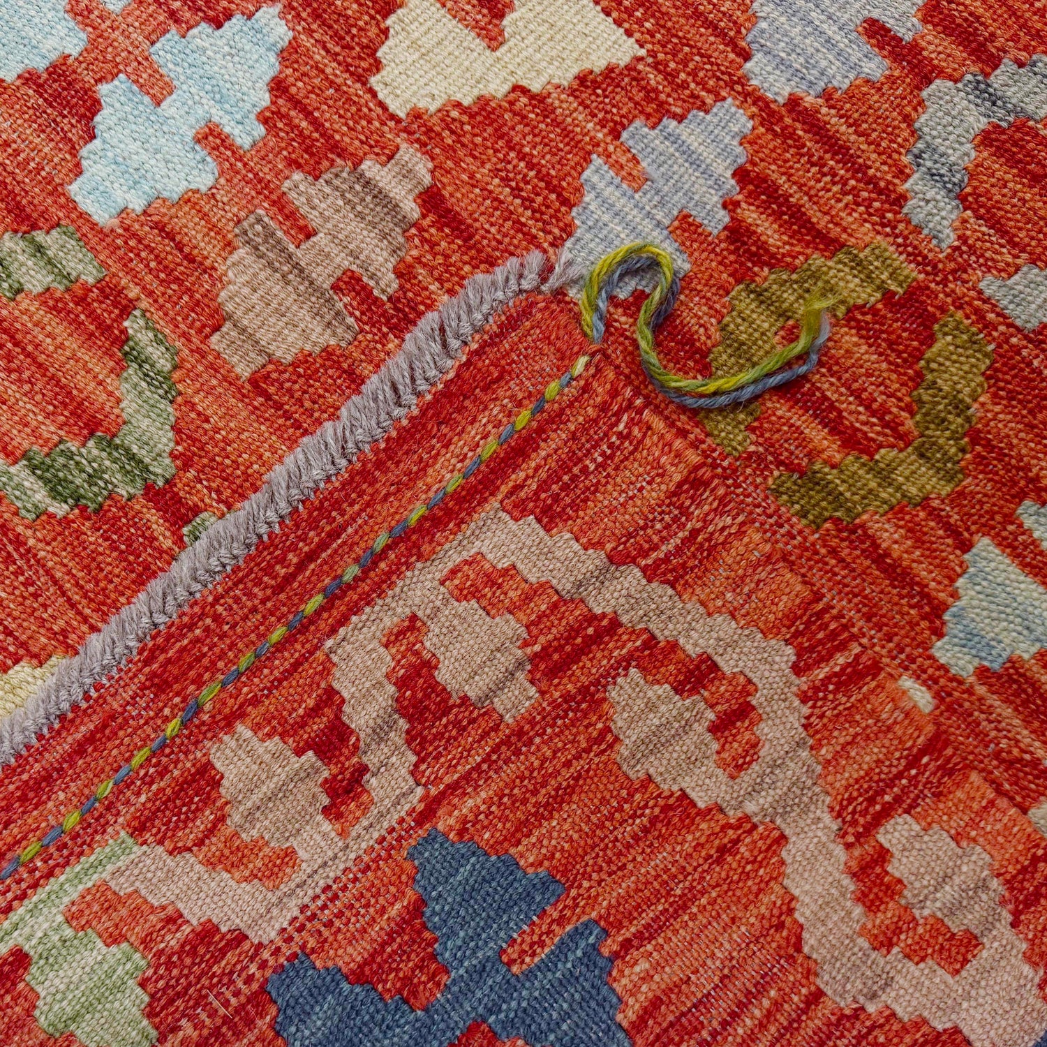 Handmade Vegetable Kilim 8' 0" x 10' 0" (ft) - No. R38783