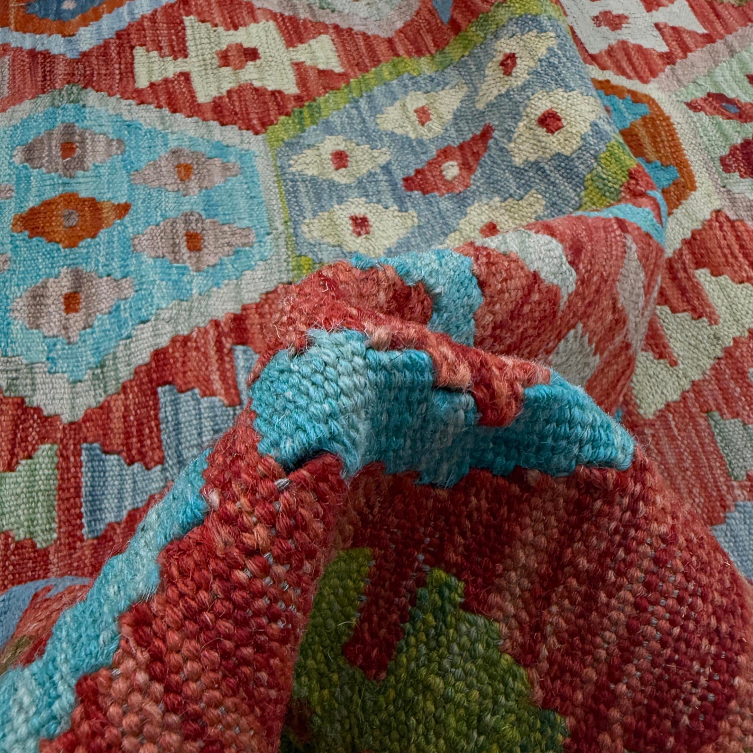 Handmade Vegetable Kilim 8' 0" x 10' 0" (ft) - No. R38783