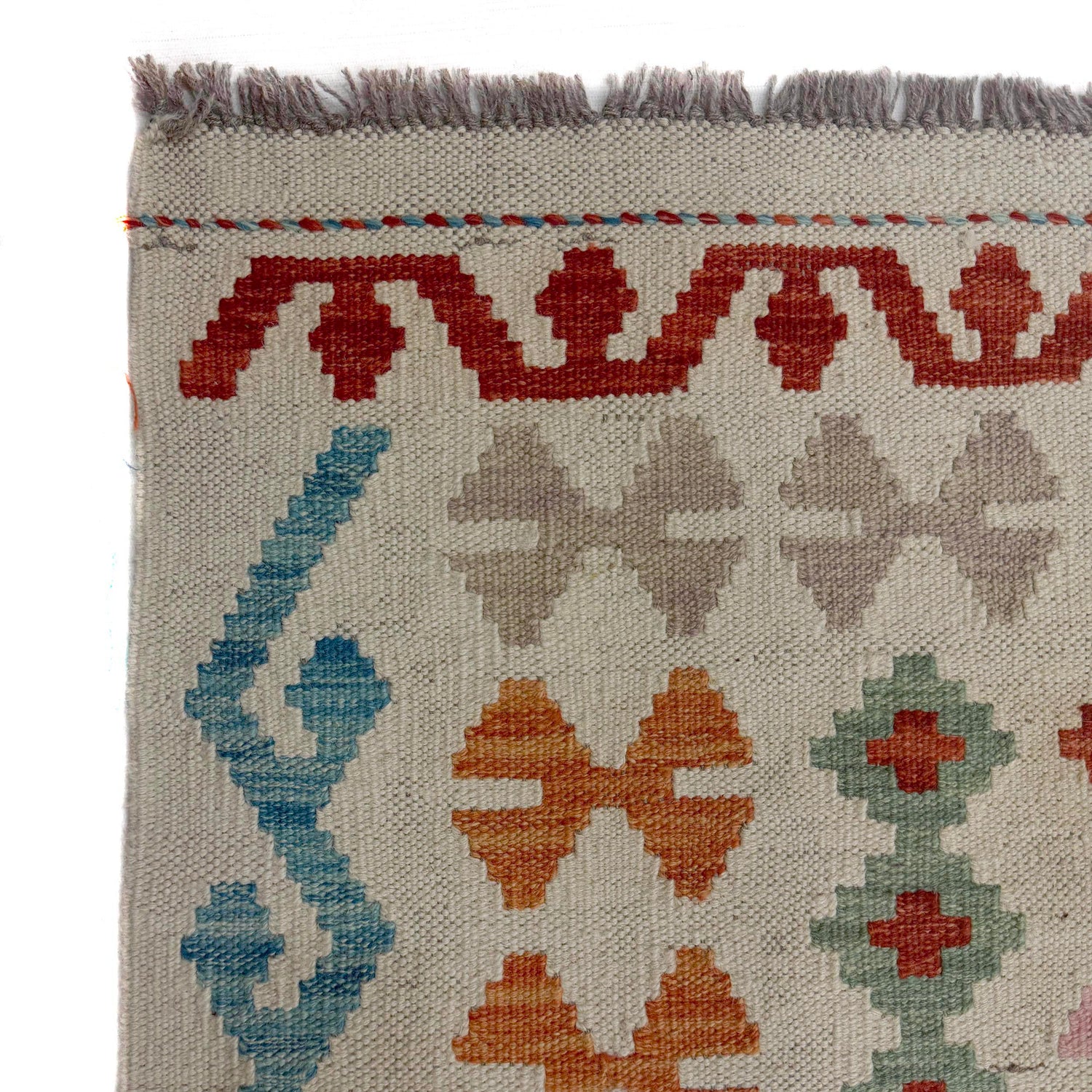 Handmade Vegetable Kilim 8' 4" x 9' 10" (ft) - No. R38784
