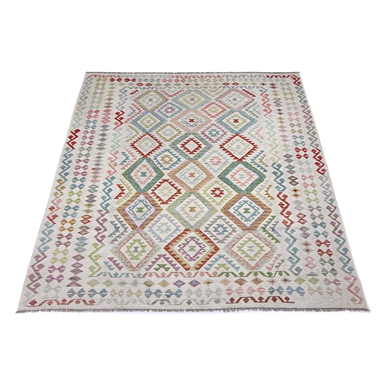 Handmade Vegetable Kelim 8' 8" x 11' 7" (ft) - No. R38787