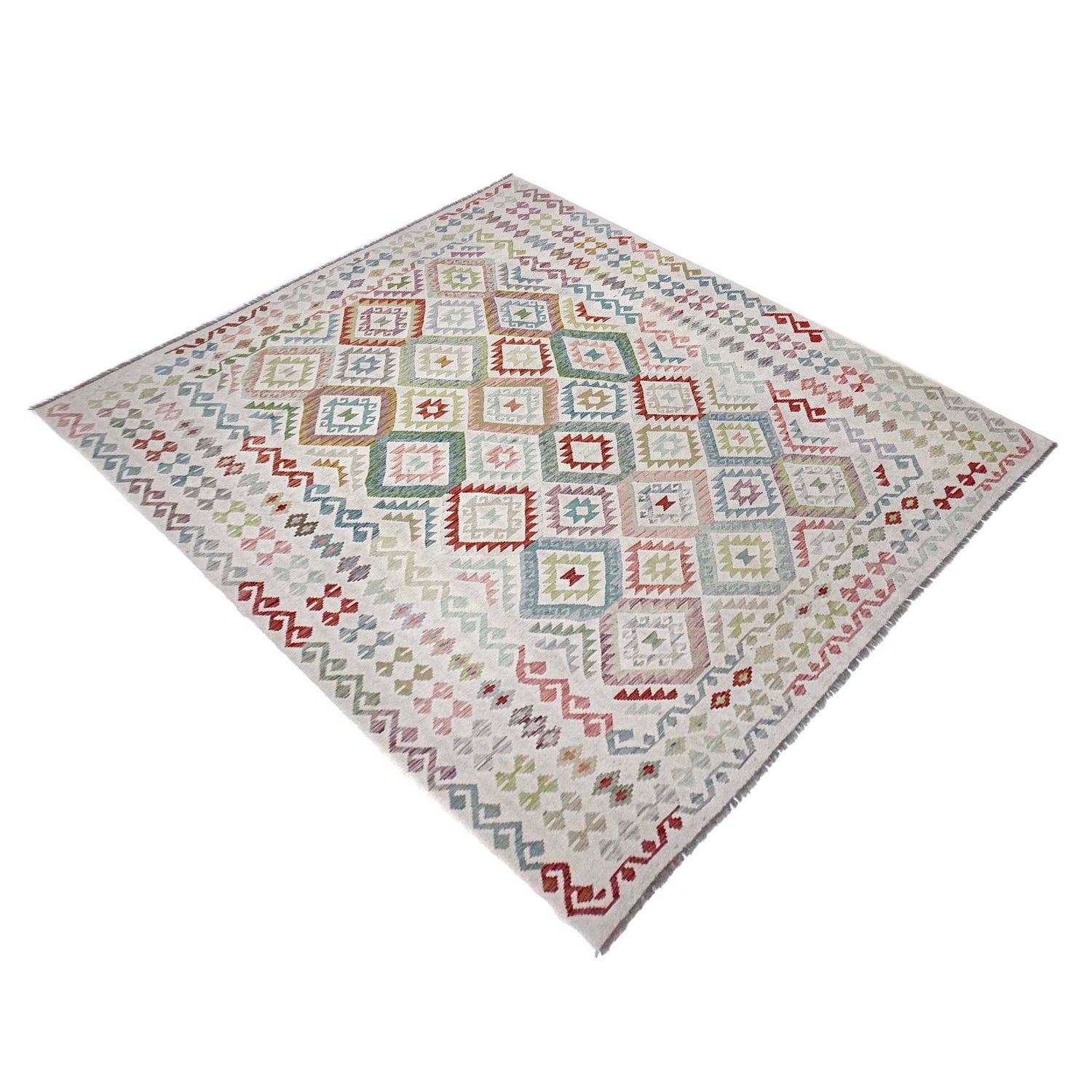 Handmade Vegetable Kelim 8' 8" x 11' 7" (ft) - No. R38787
