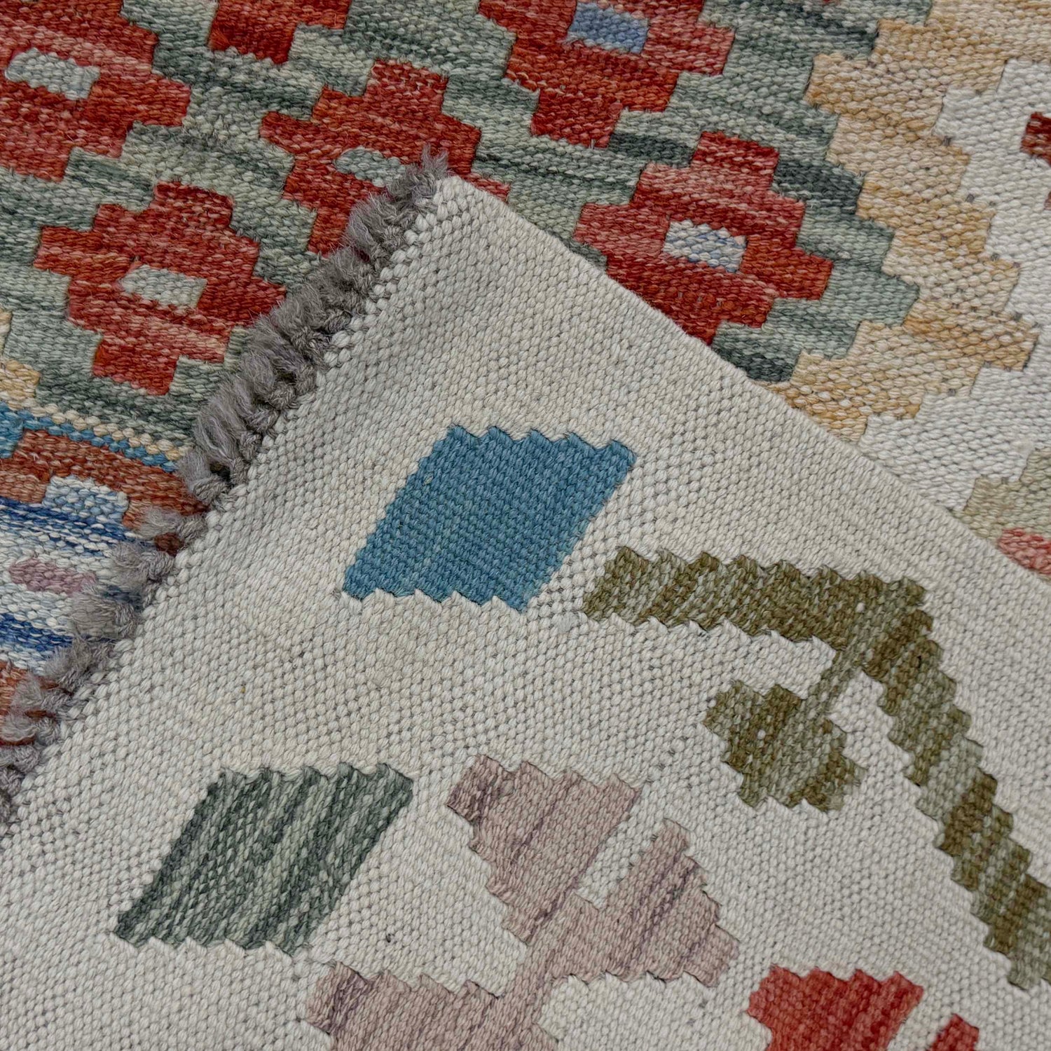 Handmade Vegetable Kilim 8' 7" x 11' 2" (ft) - No. R38788