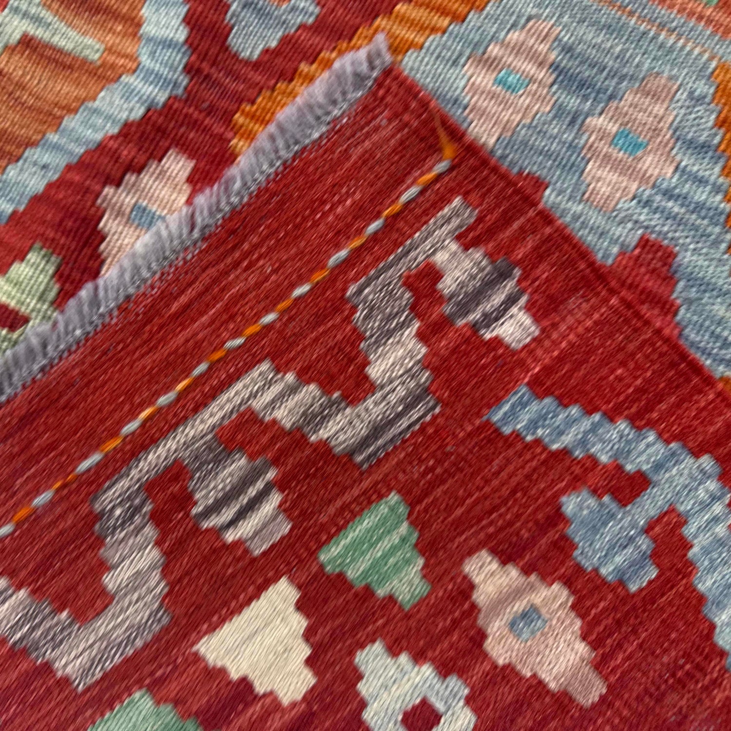 Handmade Vegetable Kilim 8' 2" x 11' 3" (ft) - No. R38797