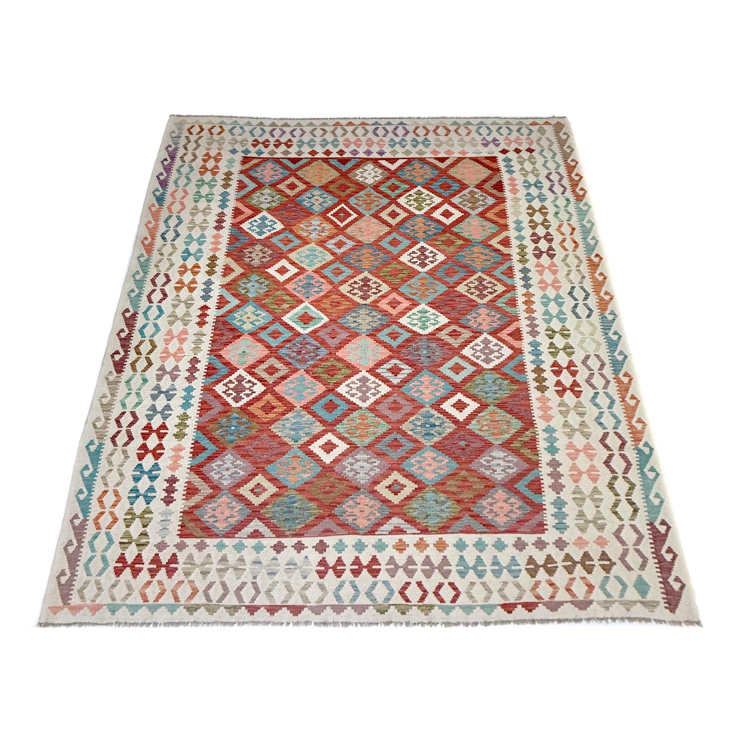 Handmade Vegetable Kelim 8' 2" x 11' 5" (ft) - No. R38798