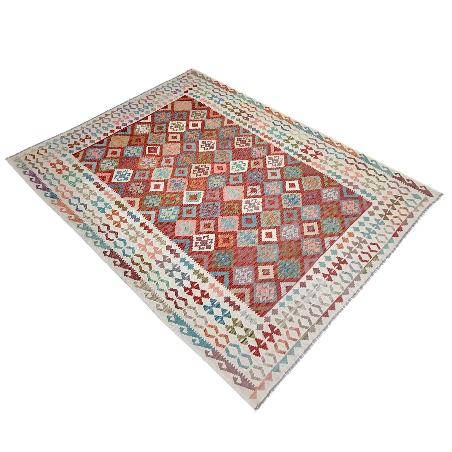 Handmade Vegetable Kelim 8' 2" x 11' 5" (ft) - No. R38798