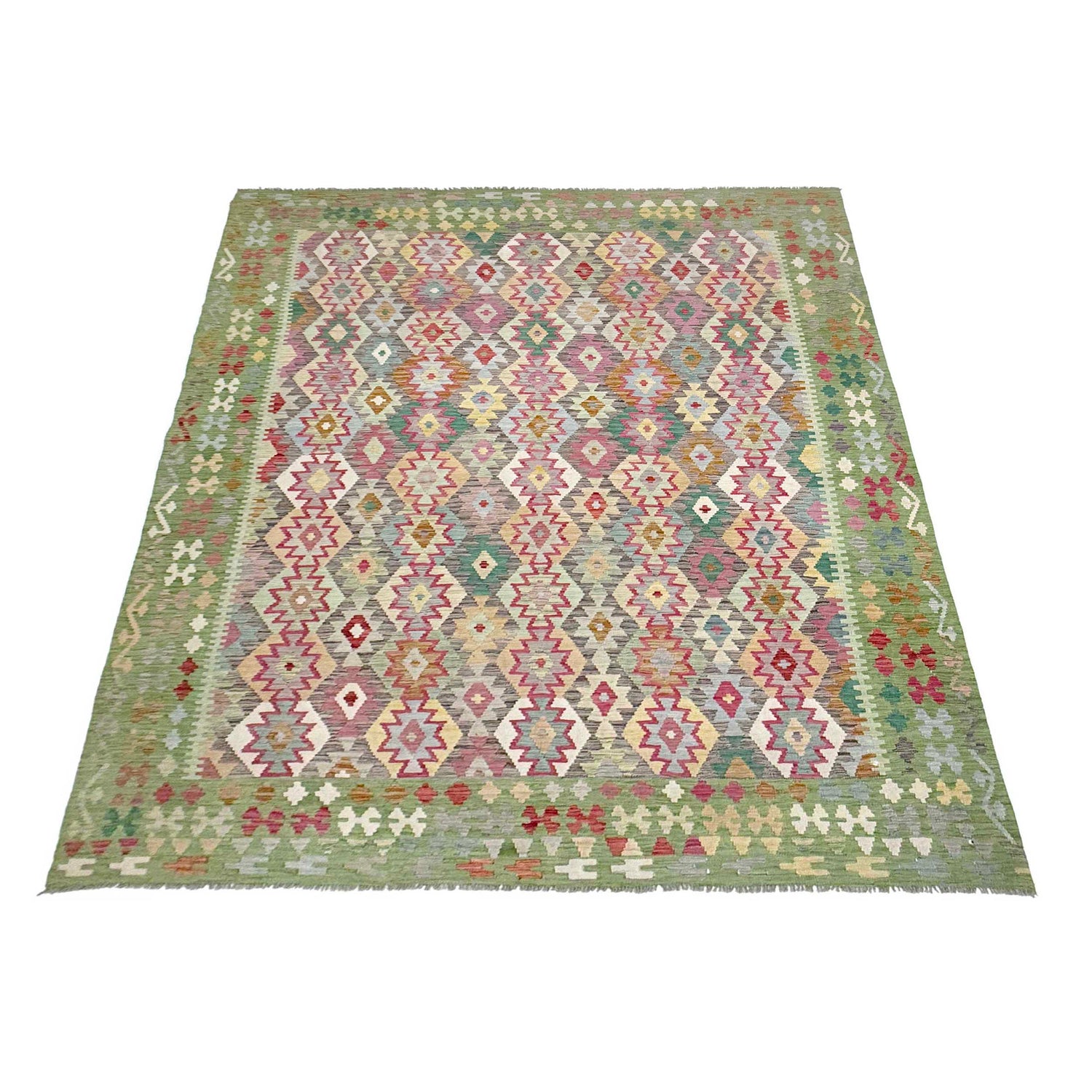 Handmade Vegetable Kelim 8' 9" x 11' 7" (ft) - No. R38799