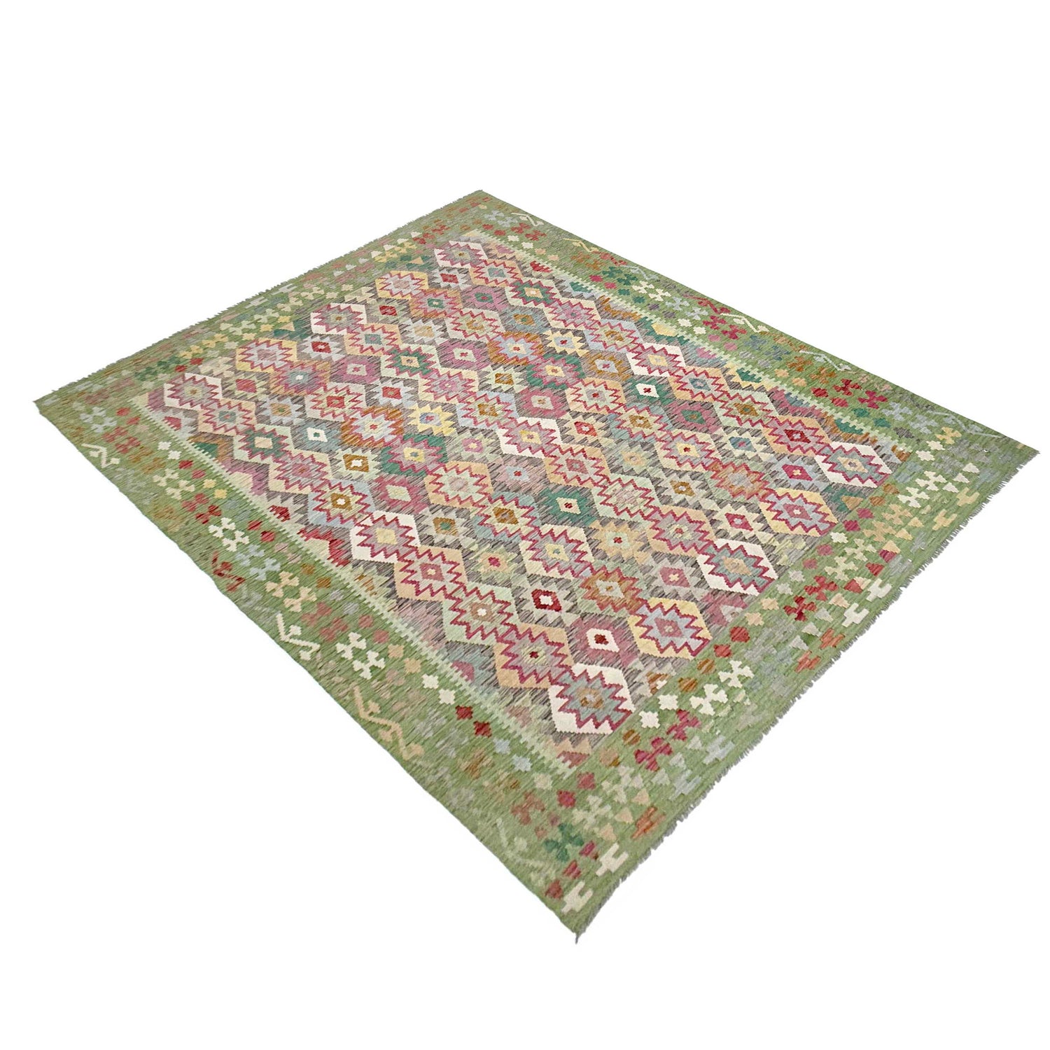 Handmade Vegetable Kelim 8' 9" x 11' 7" (ft) - No. R38799