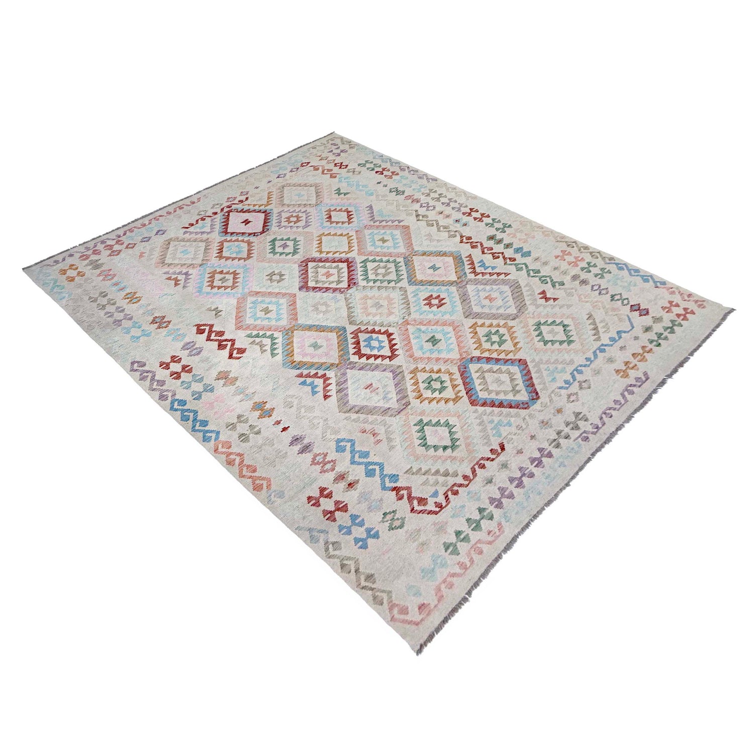 Handmade Vegetable Kilim 8' 2" x 11' 4" (ft) - No. R38801
