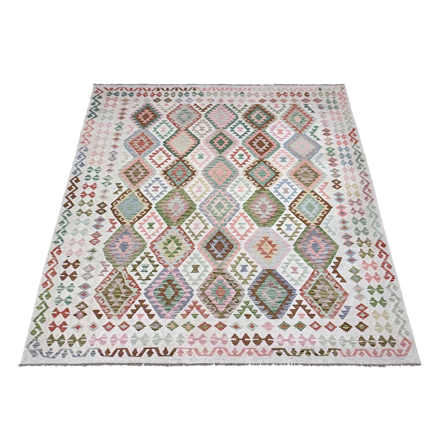 Handmade Vegetable Kelim 8' 5" x 11' 2" (ft) - No. R38802