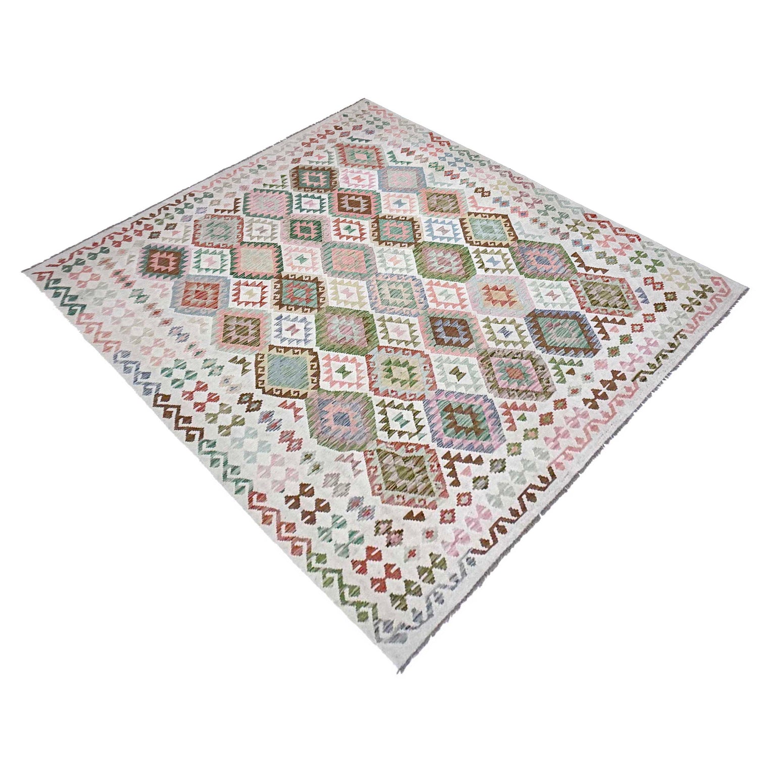 Handmade Vegetable Kelim 8' 5" x 11' 2" (ft) - No. R38802