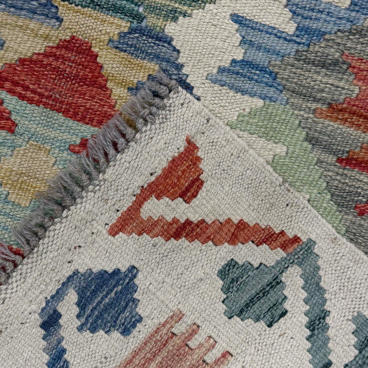Handmade Vegetable Kilim 8' 0" x 11' 8" (ft) - No. R38803