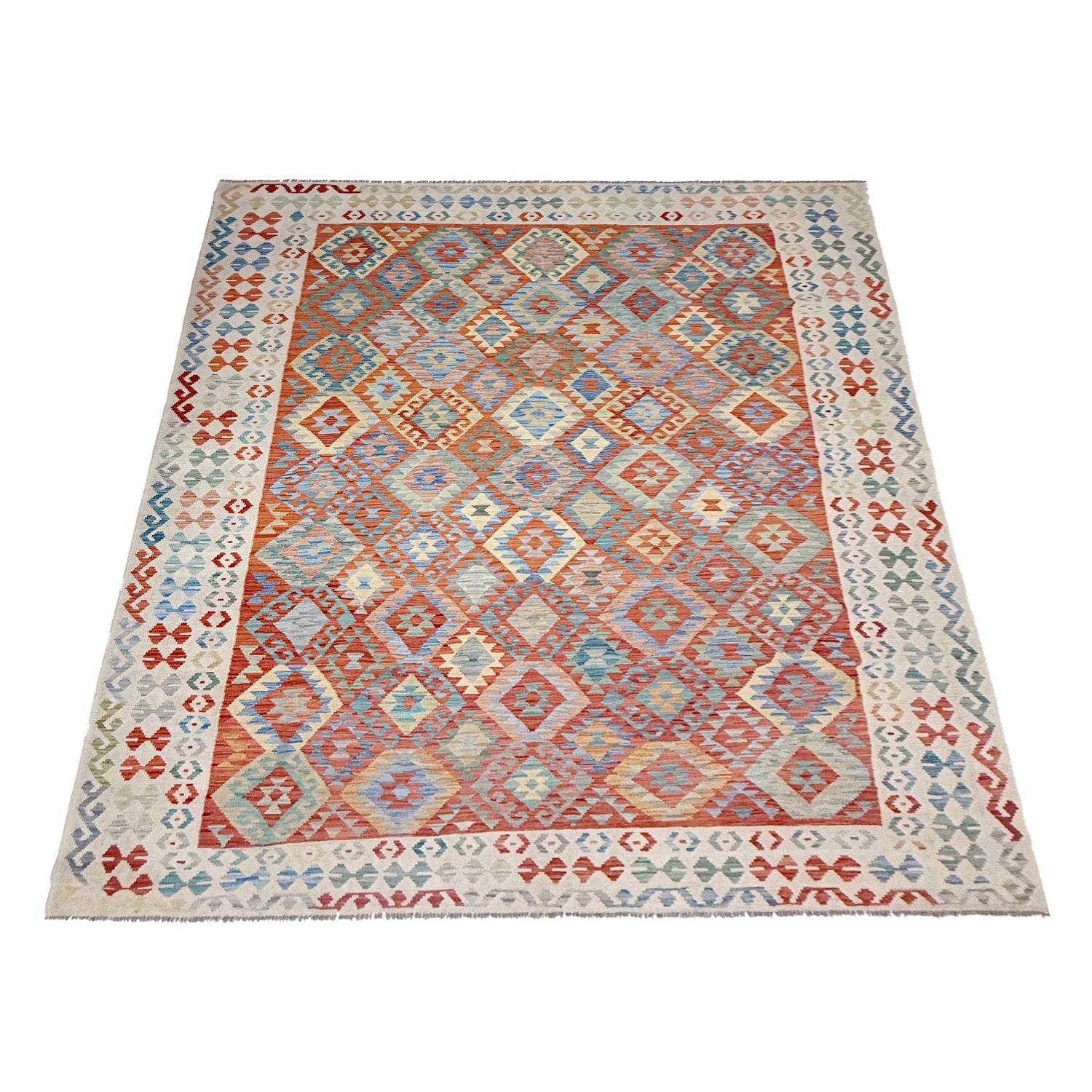 Handmade Vegetable Kelim 7' 11" x 11' 1" (ft) - No. R38805