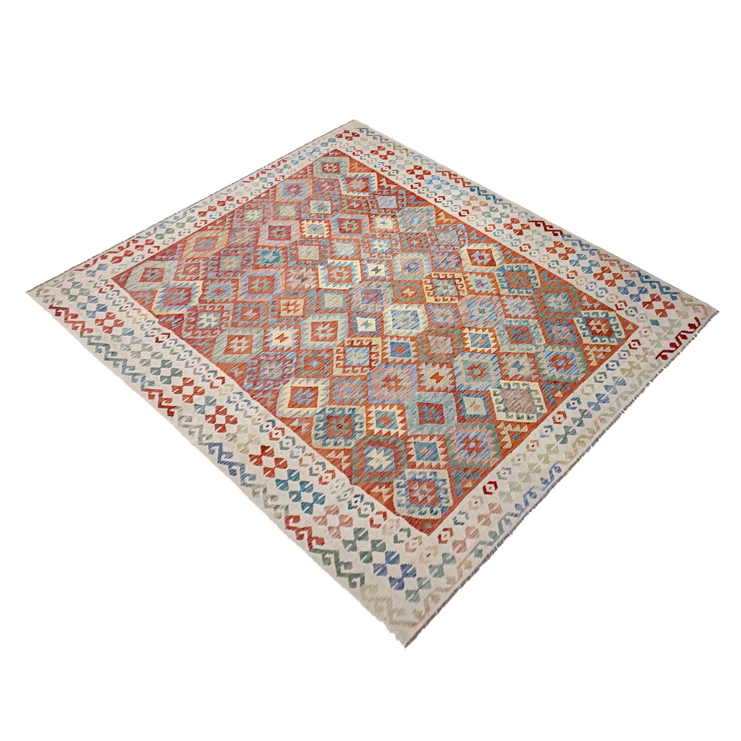 Handmade Vegetable Kelim 7' 11" x 11' 1" (ft) - No. R38805