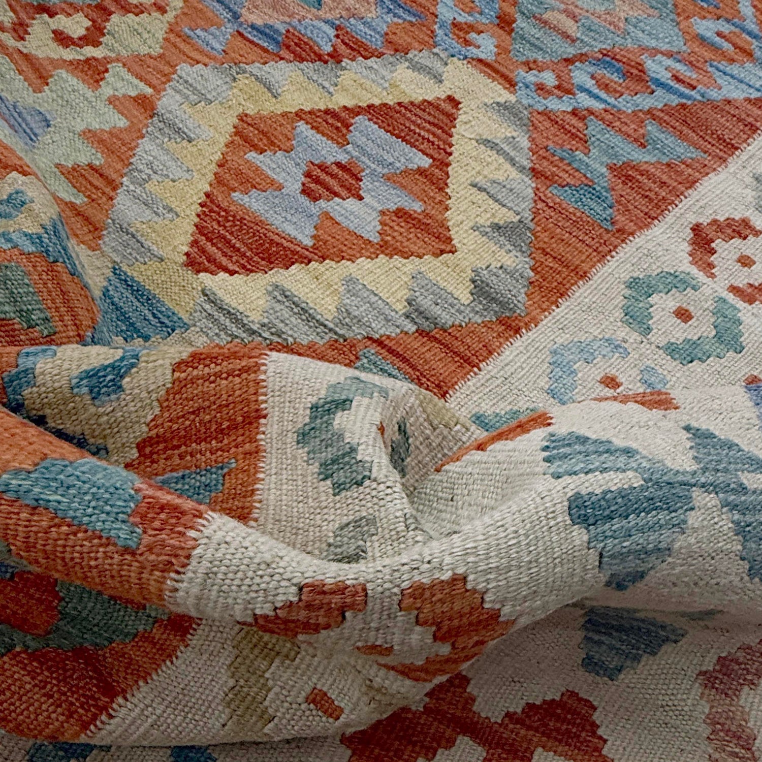 Handmade Vegetable Kelim 7' 11" x 11' 1" (ft) - No. R38805
