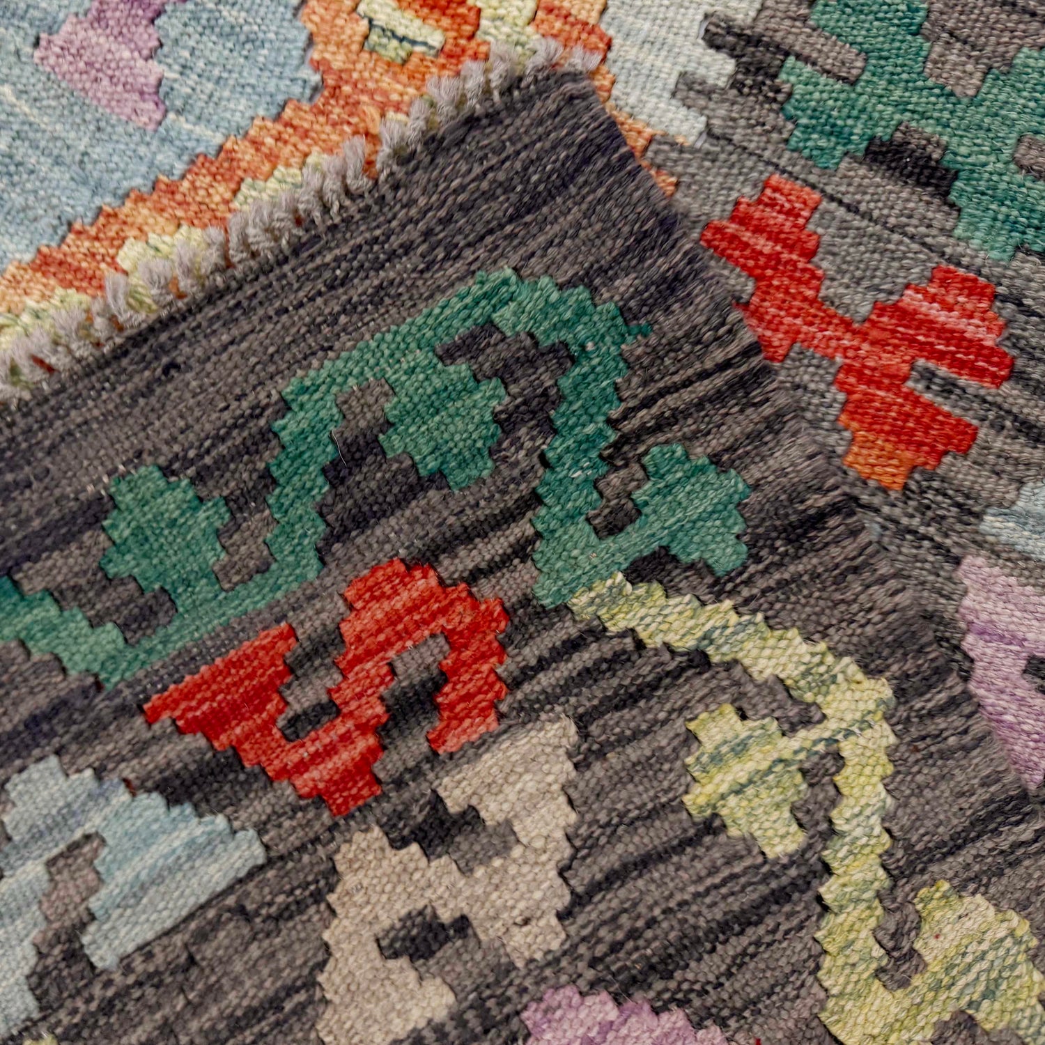 Handmade Vegetable Kilim 5' 7" x 8' 0" (ft) - No. R38809