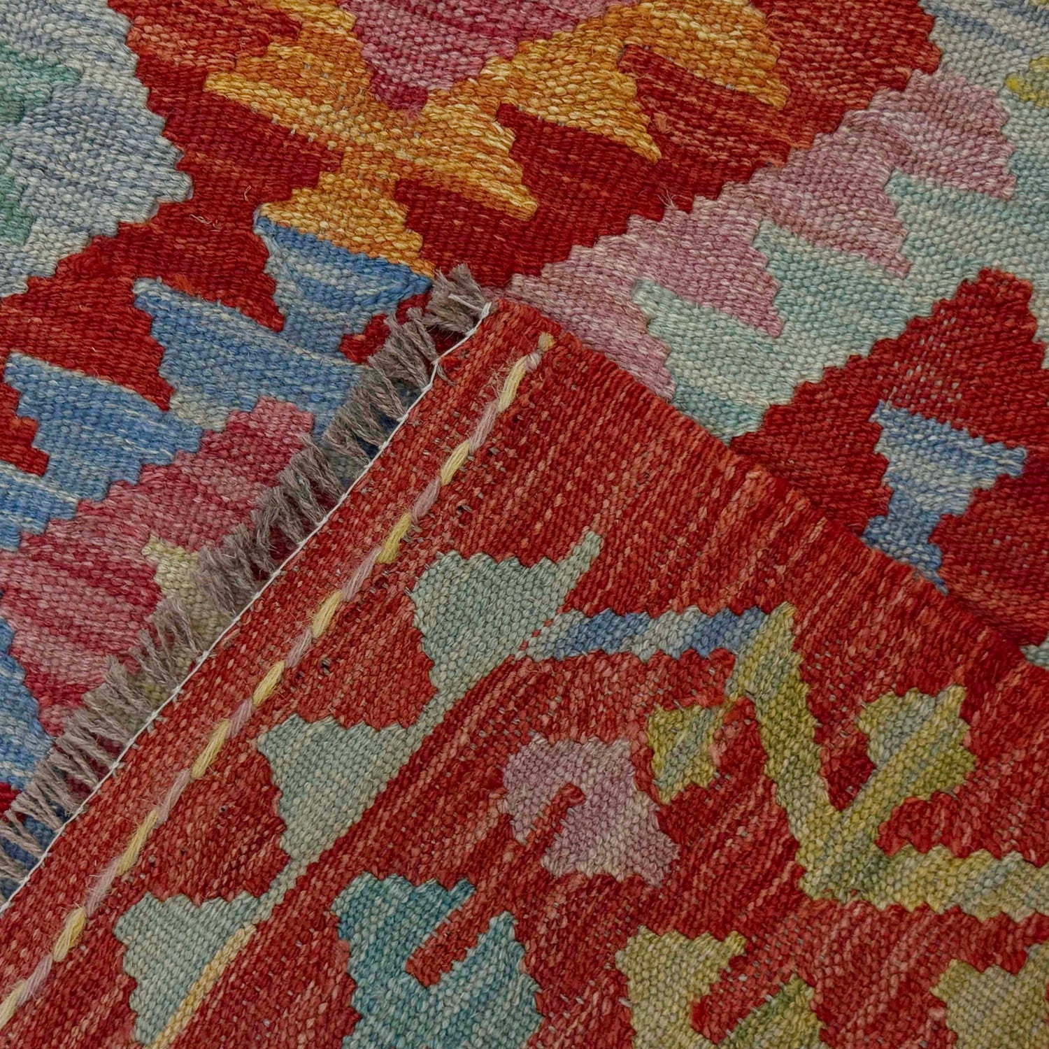 Handmade Vegetable Kelim 4' 9" x 6' 5" (ft) - No. R38810