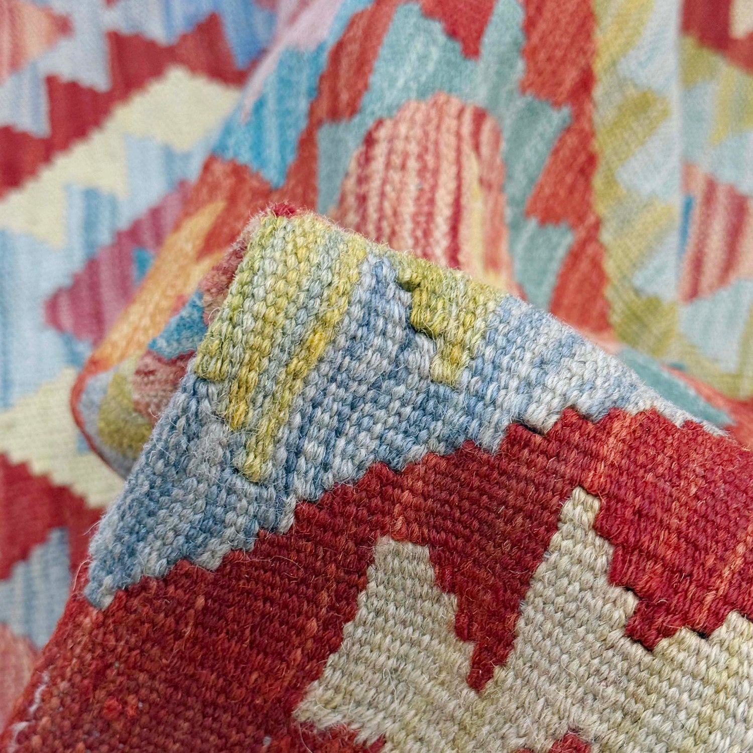 Handmade Vegetable Kelim 4' 9" x 6' 5" (ft) - No. R38810