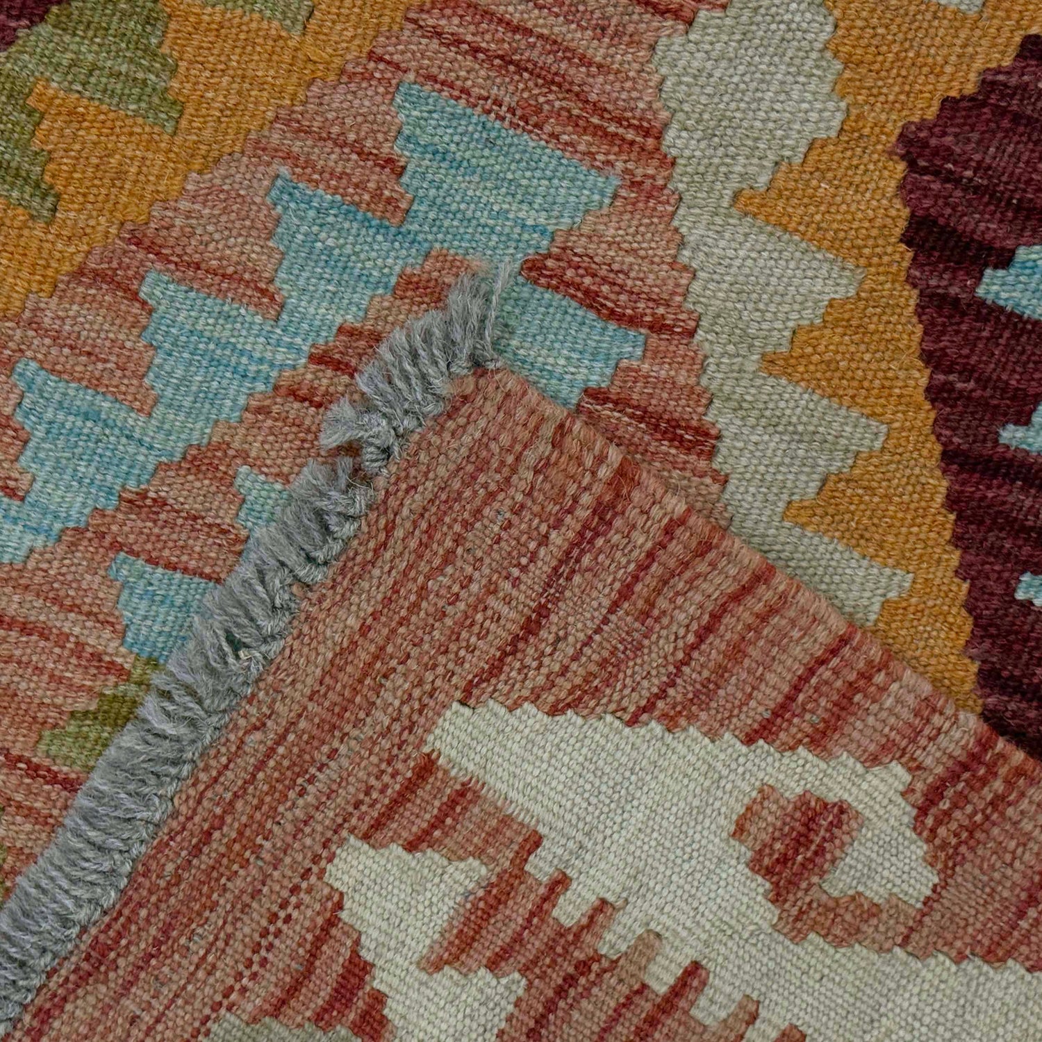 Handmade Vegetable Kilim 4' 7" x 6' 6" (ft) - No. R38811