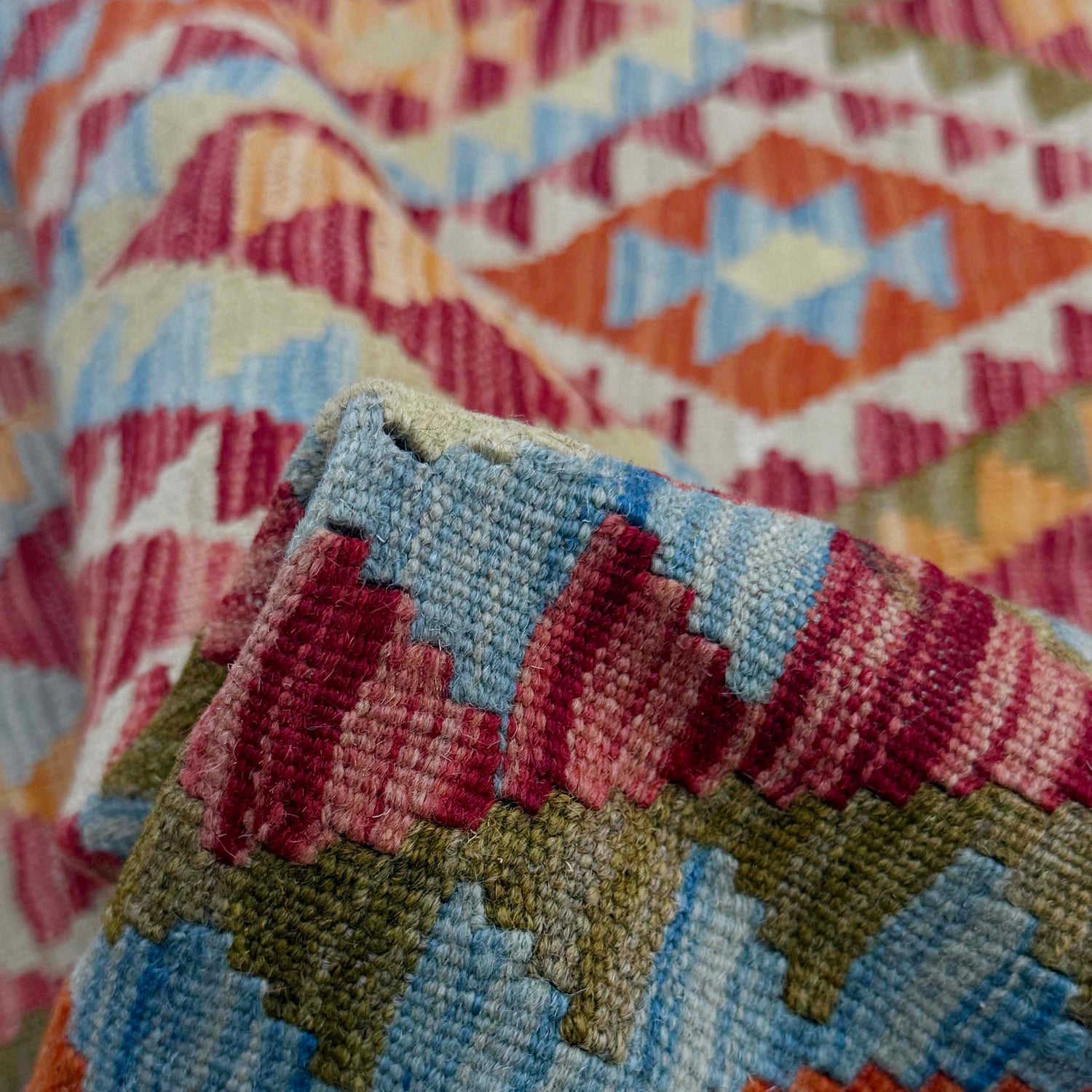 Handmade Vegetable Kelim 4' 4" x 7' 2" (ft) - No. R38812