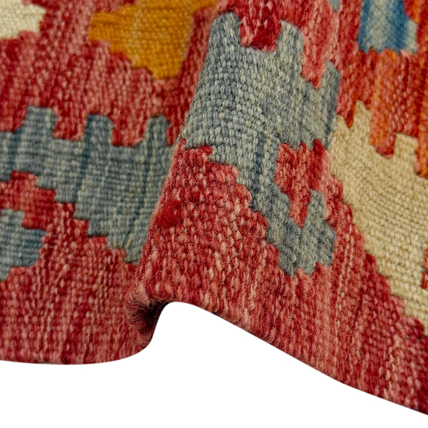 Handmade Vegetable Kelim 5' 3" x 6' 8" (ft) - No. R38814