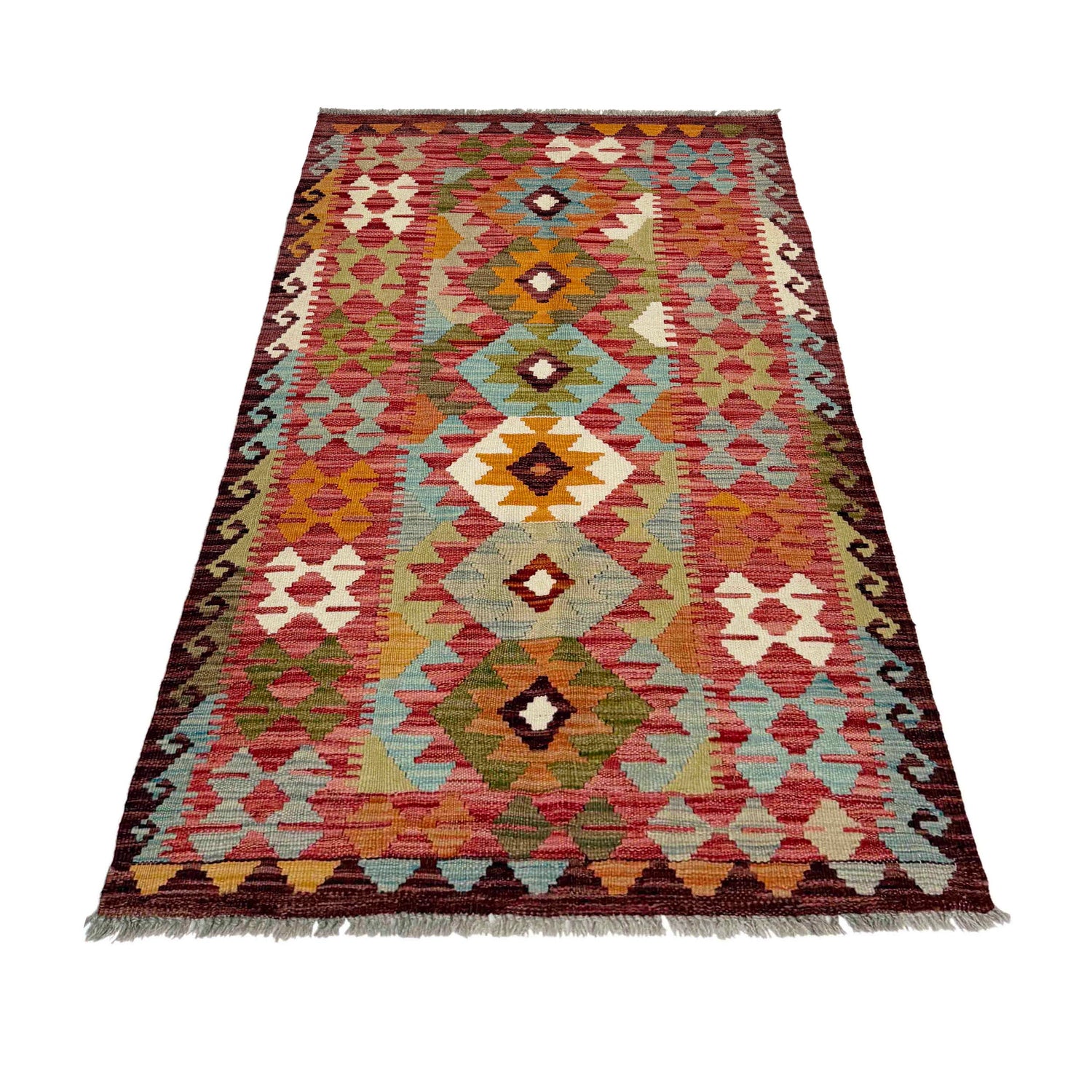 Handmade Vegetable Kilim 2' 9" x 5' 4" (ft) - No. R38816