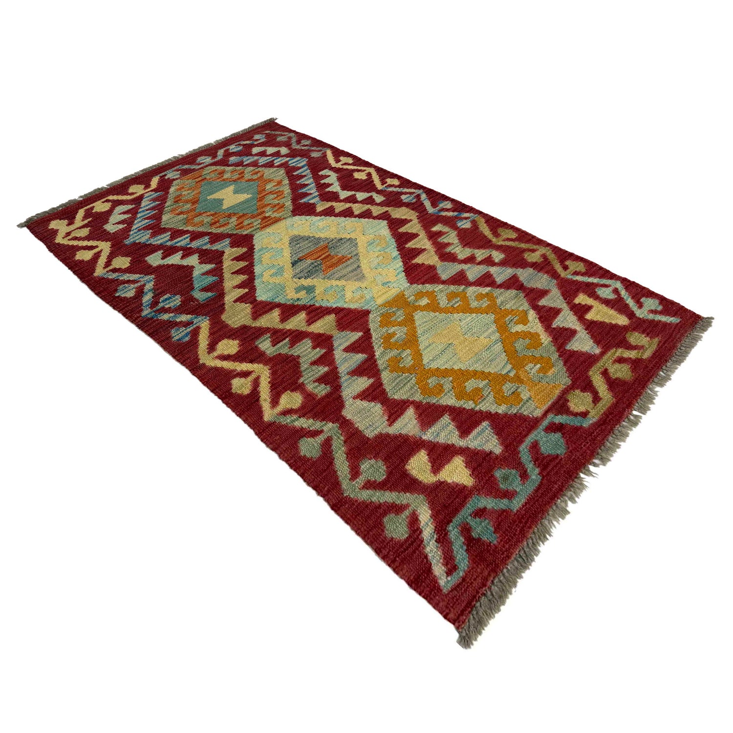 Handmade Vegetable Kilim 2' 5" x 4' 2" (ft) - No. R38820